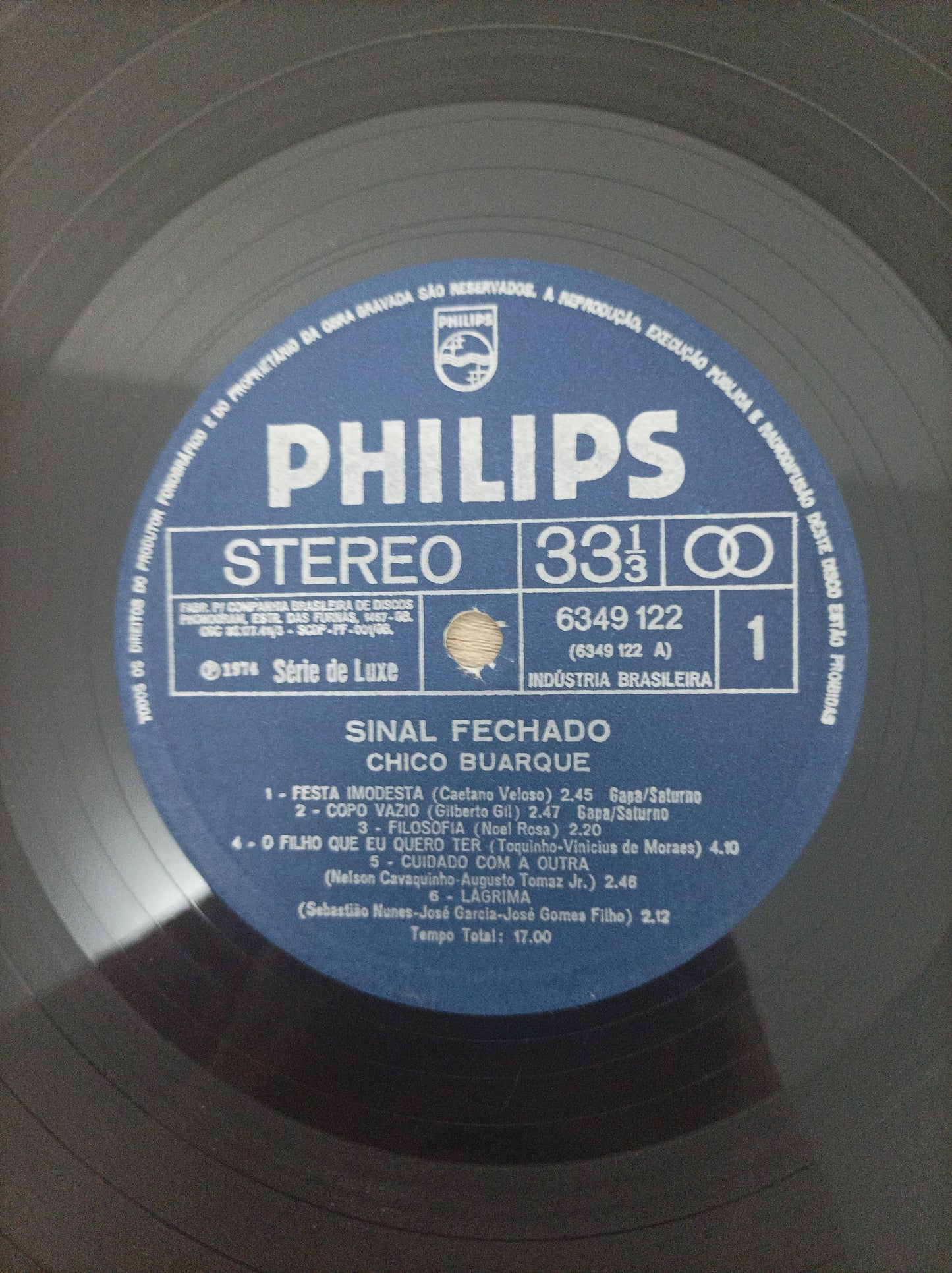 Disco Vinil Sinal Fechado Chico Buarque A