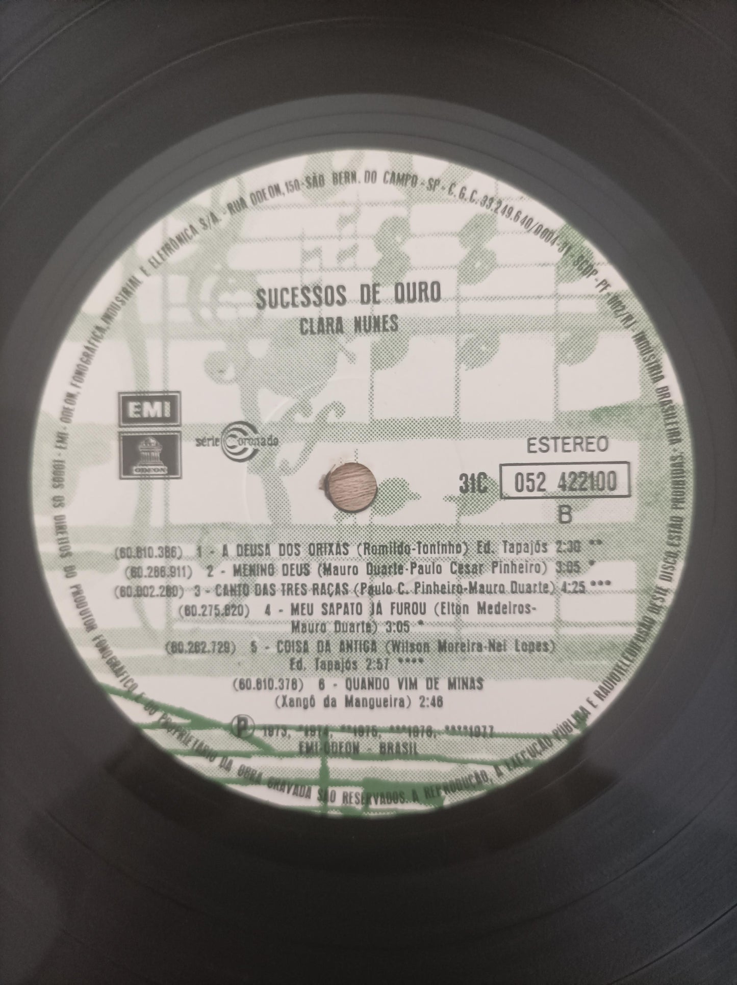 Disco Vinil Sucessos De Ouro Clara Nunes A