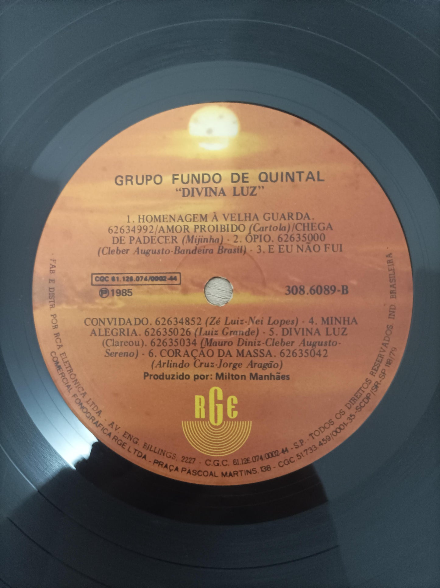Lp Vinil Fundo de Quintal Divina Luz