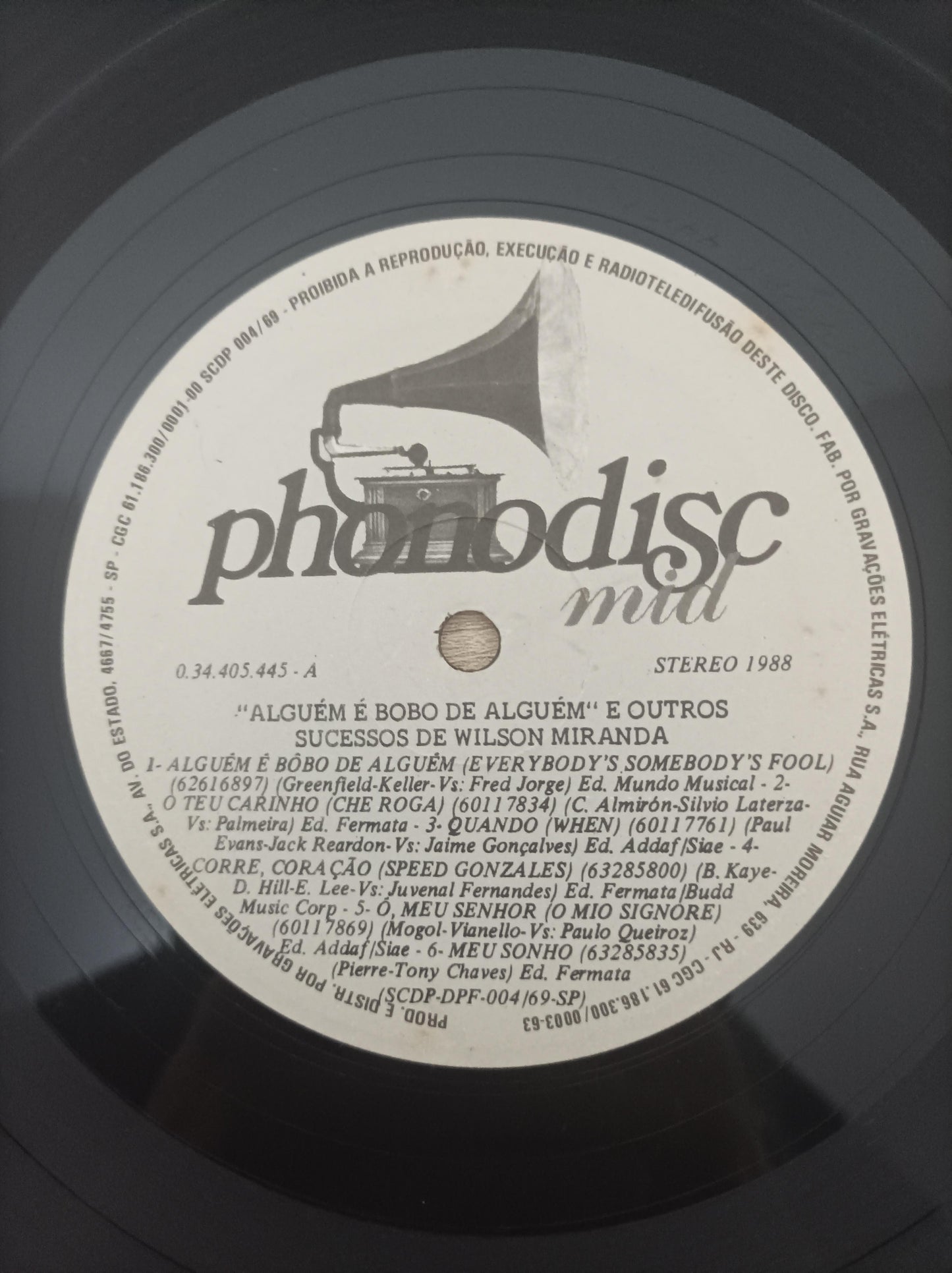 Lp Vinil Wilson Miranda Sucessos de