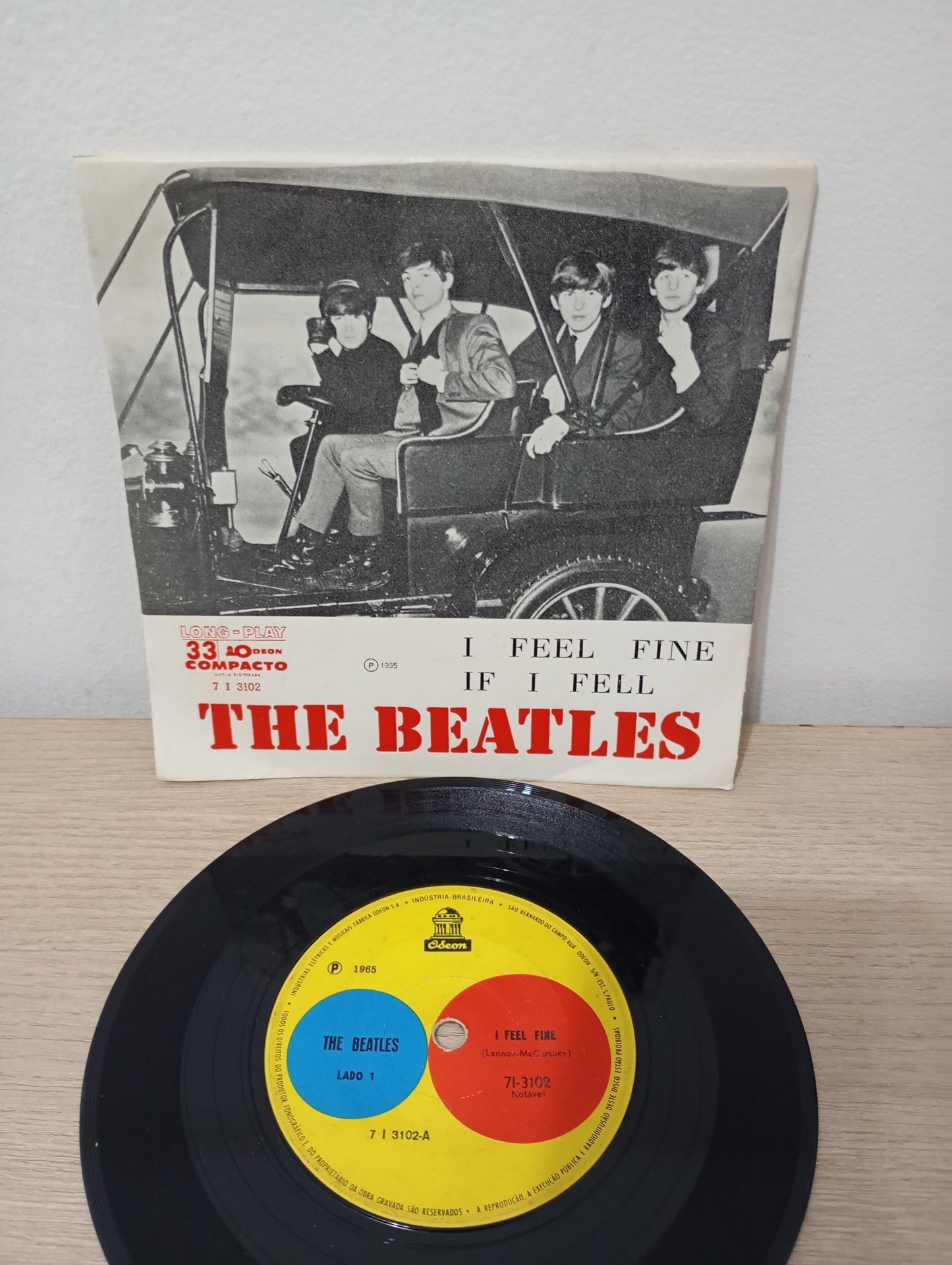 Disco Vinil I Feel Fine / If I Fell The Beatles A