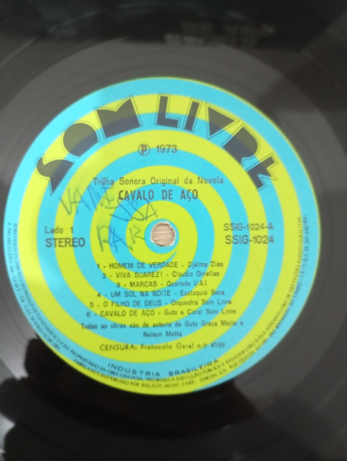 Lp Vinil Trilha Novela Cavalo de Aço 1973
