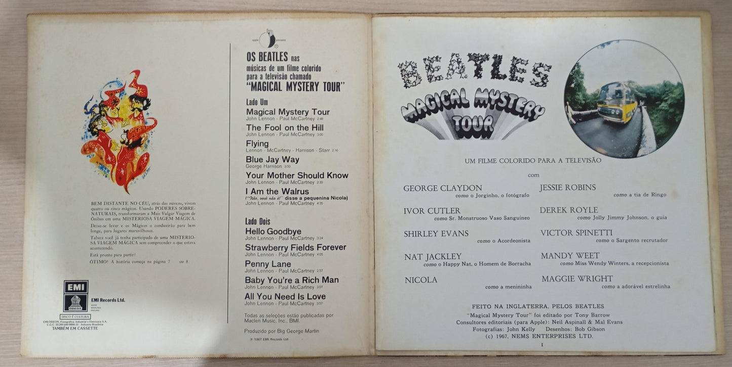 Lp Vinil The Beatles Magical Mystery Tour Capa Dupla Livreto