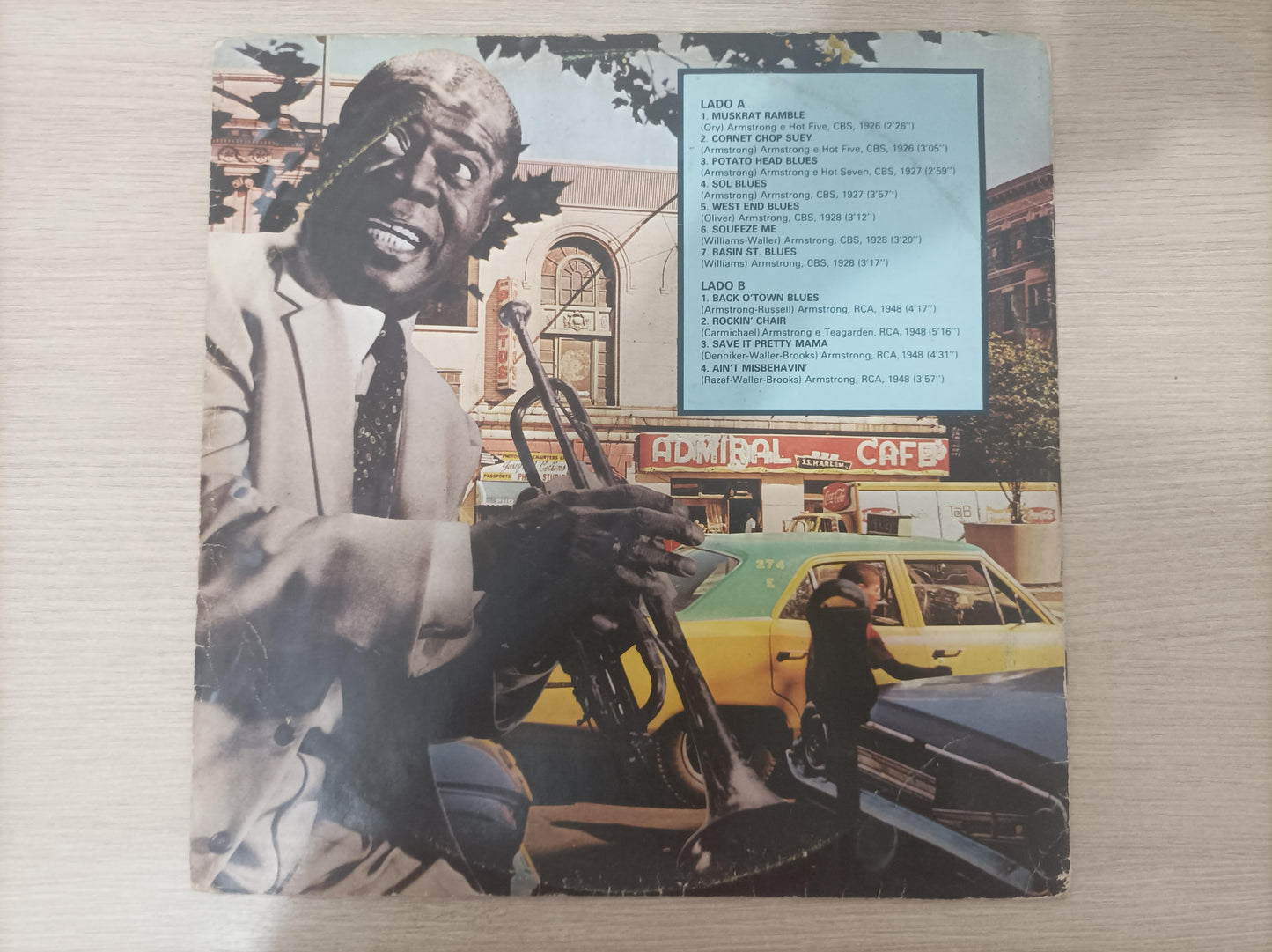 Lp Vinil Louis Armstrong Gigantes do Jazz Capa Dupla