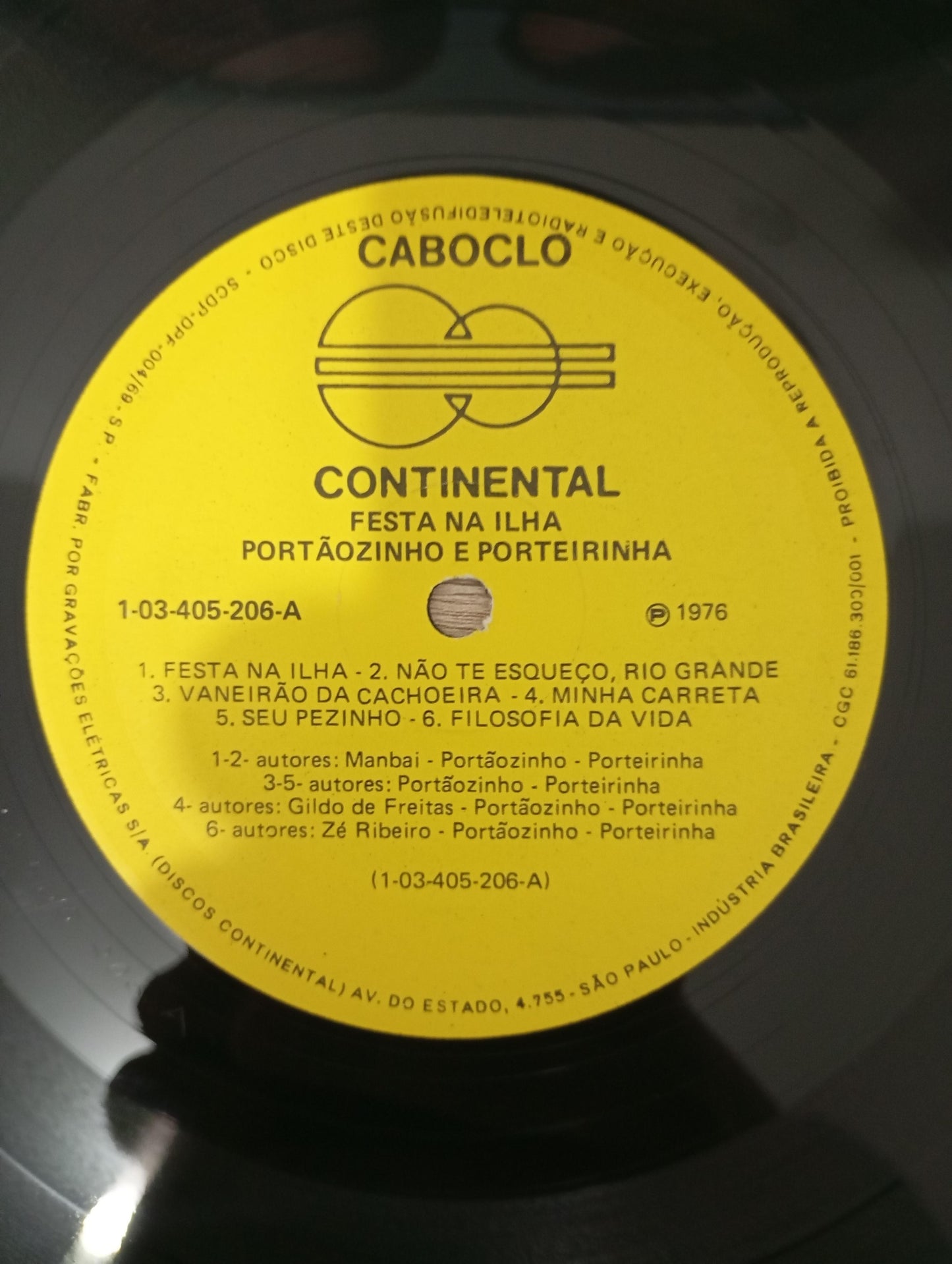 Lp Vinil Portãozinho e Porteirinha Festa na Ilha