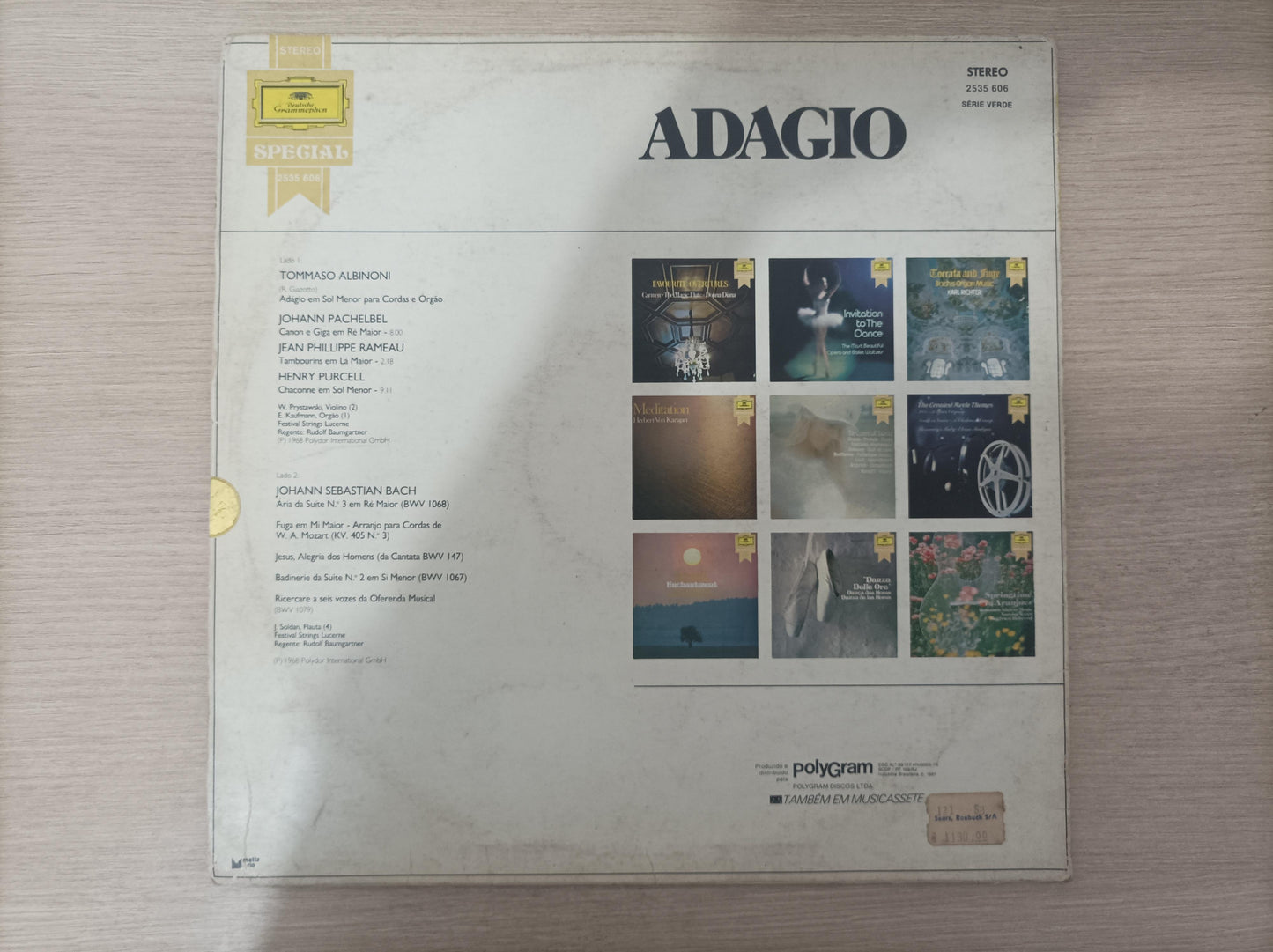 Lp Vinil Adagio The Magic of Baroque