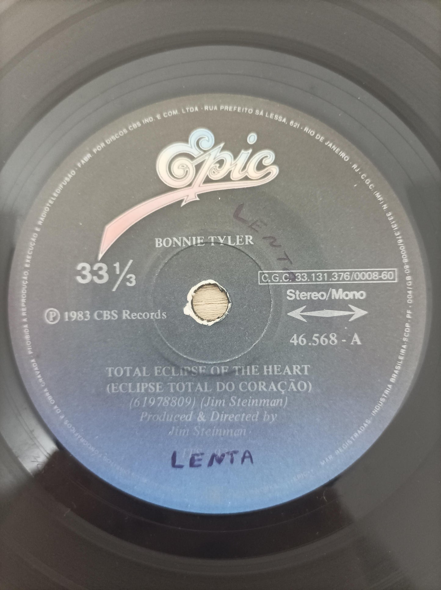 Compacto Vinil Bonnie Tyler Total Eclipse of the Heart
