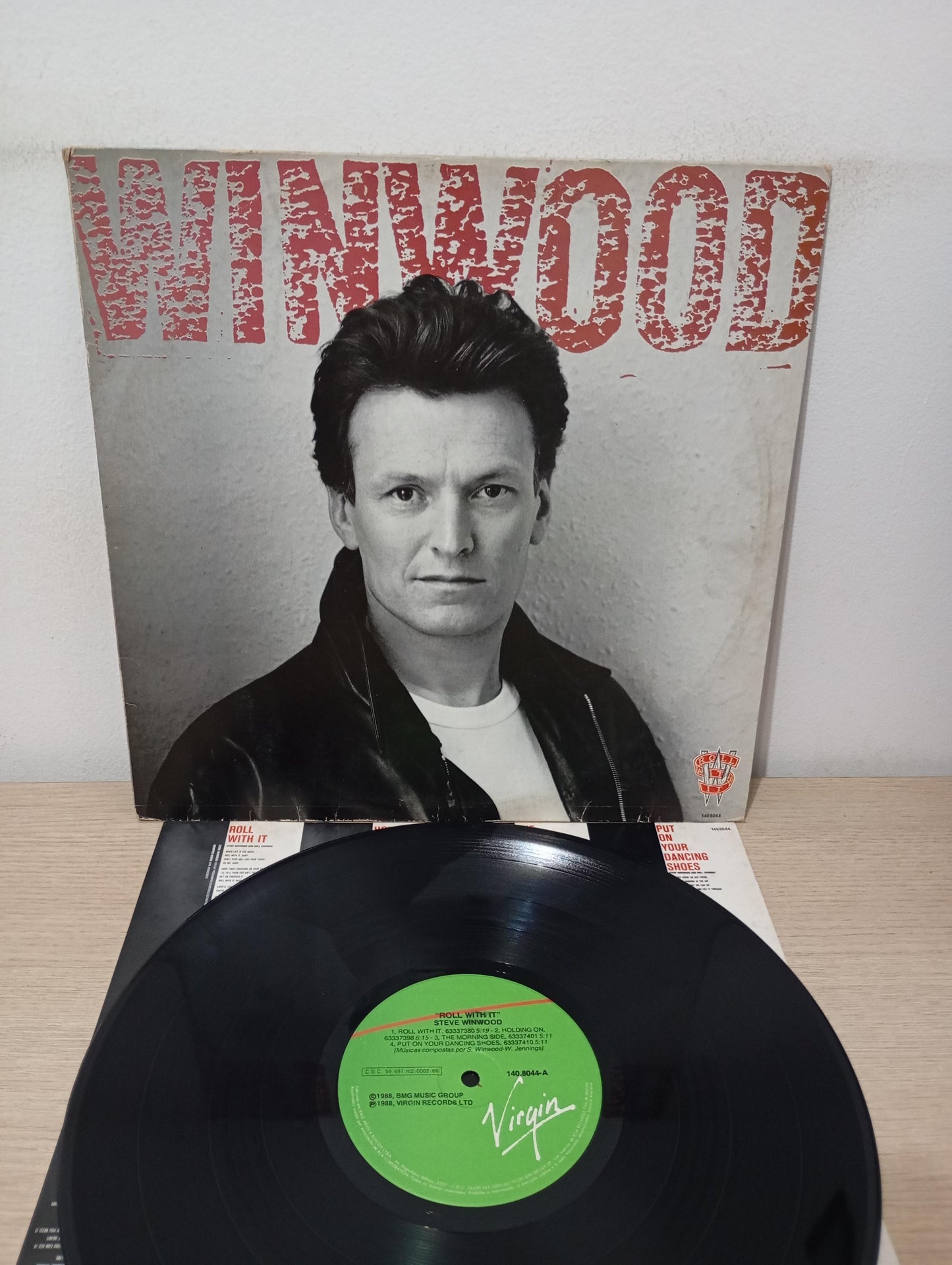 Lp Vinil Steve Winwood Roll With It Com Encarte