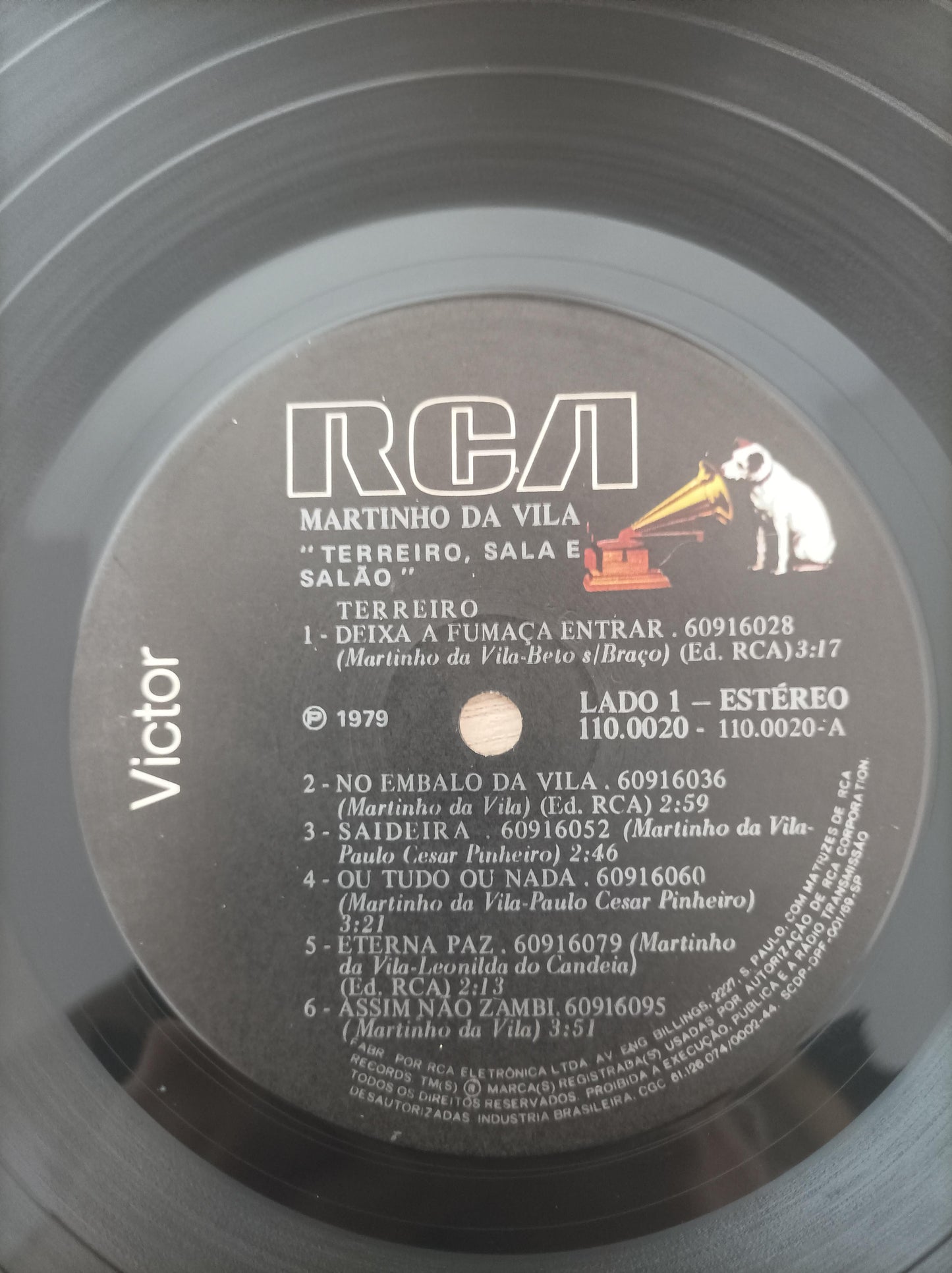 Lp Vinil Martinho Da Vila Terreiro, Sala E Salão Com Encarte