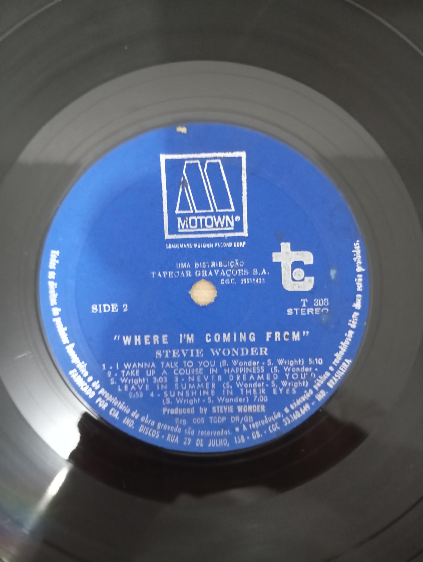 Lp Vinil Stevie Wonder Where I'm Coming From Capa Dupla