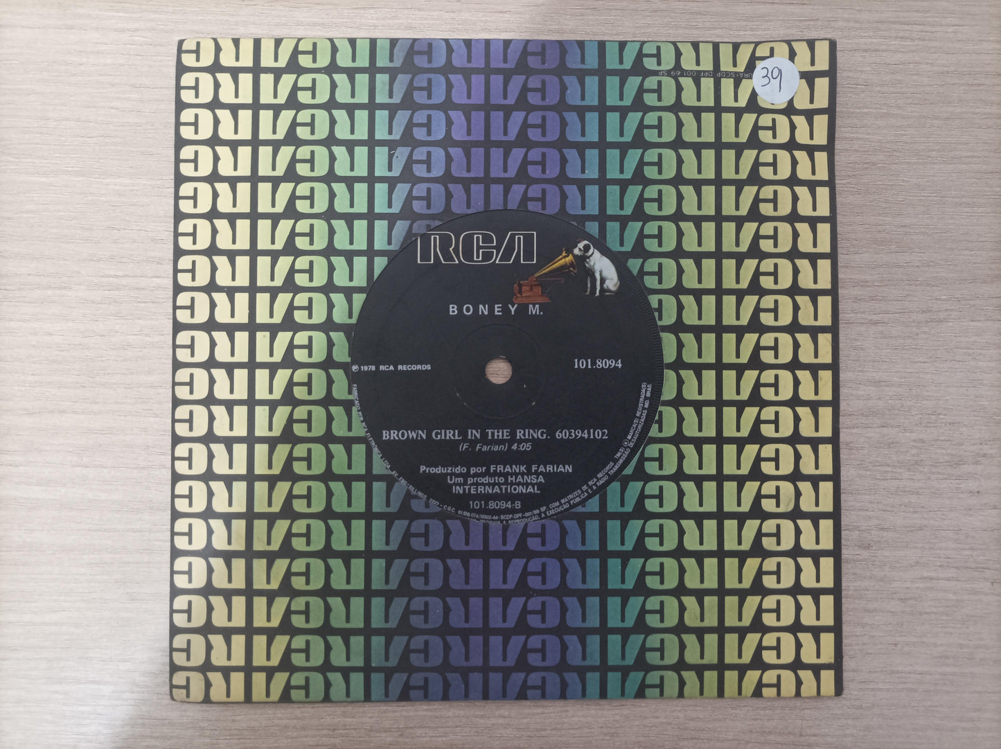 Vinil Compacto Boney M. Rivers Of Babylon