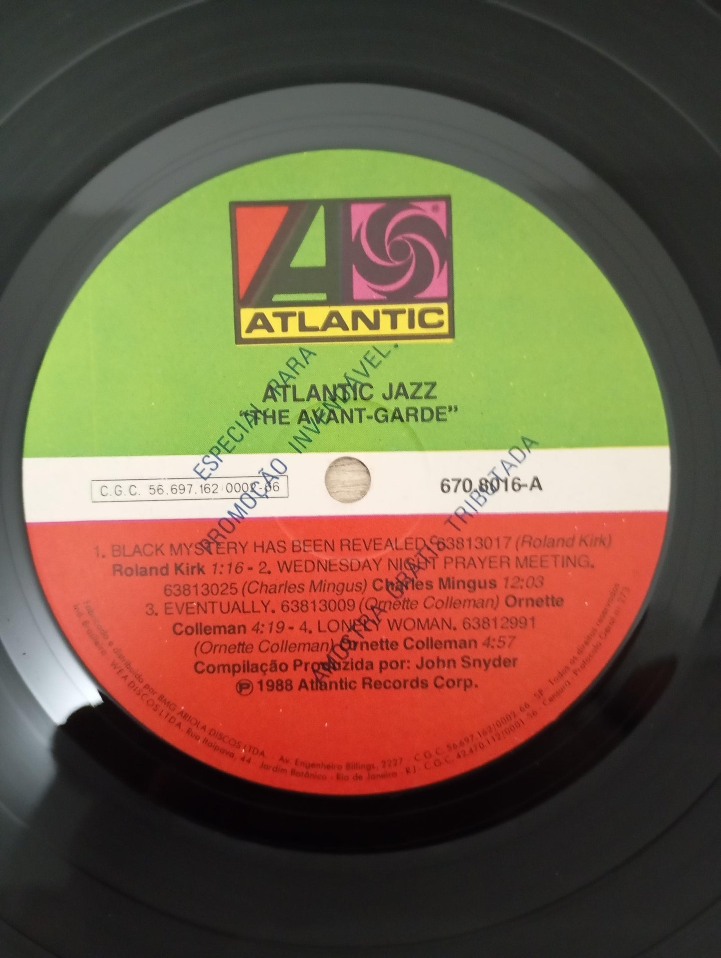 Lp Vinil The Avant-Garde Atlantic Jazz Com Encarte