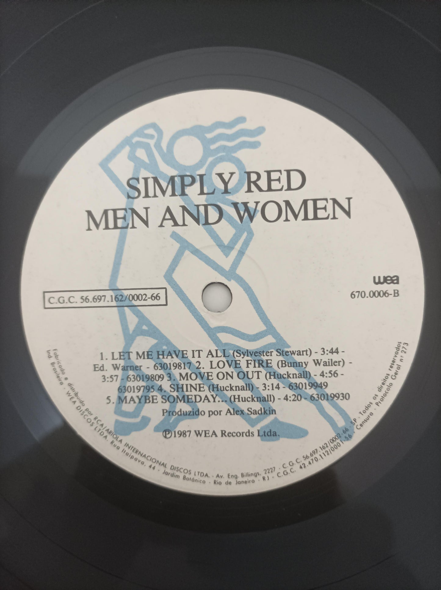 Disco Vinil Men And Women Simply Red Com Encarte A