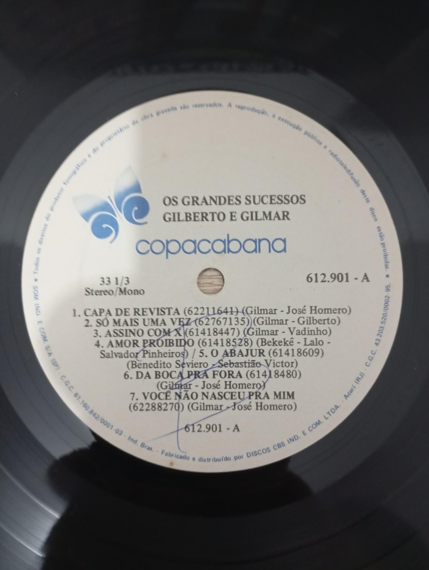 Lp Vinil Gilberto & Gilmar Os Grandes Sucessos