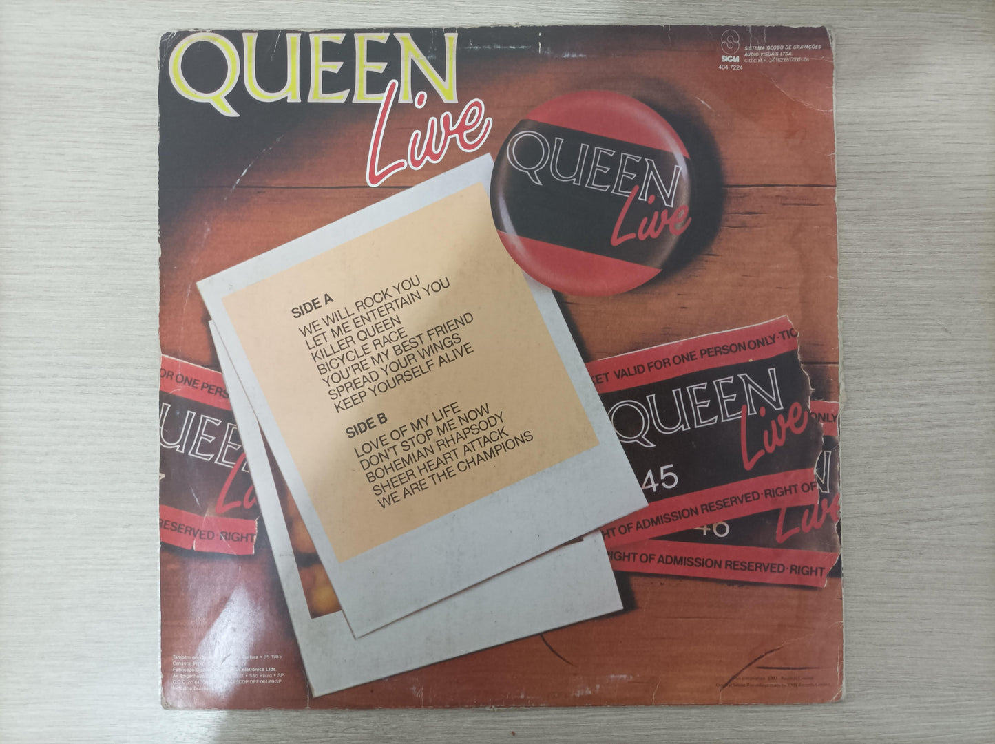 Lp Vinil Queen Live