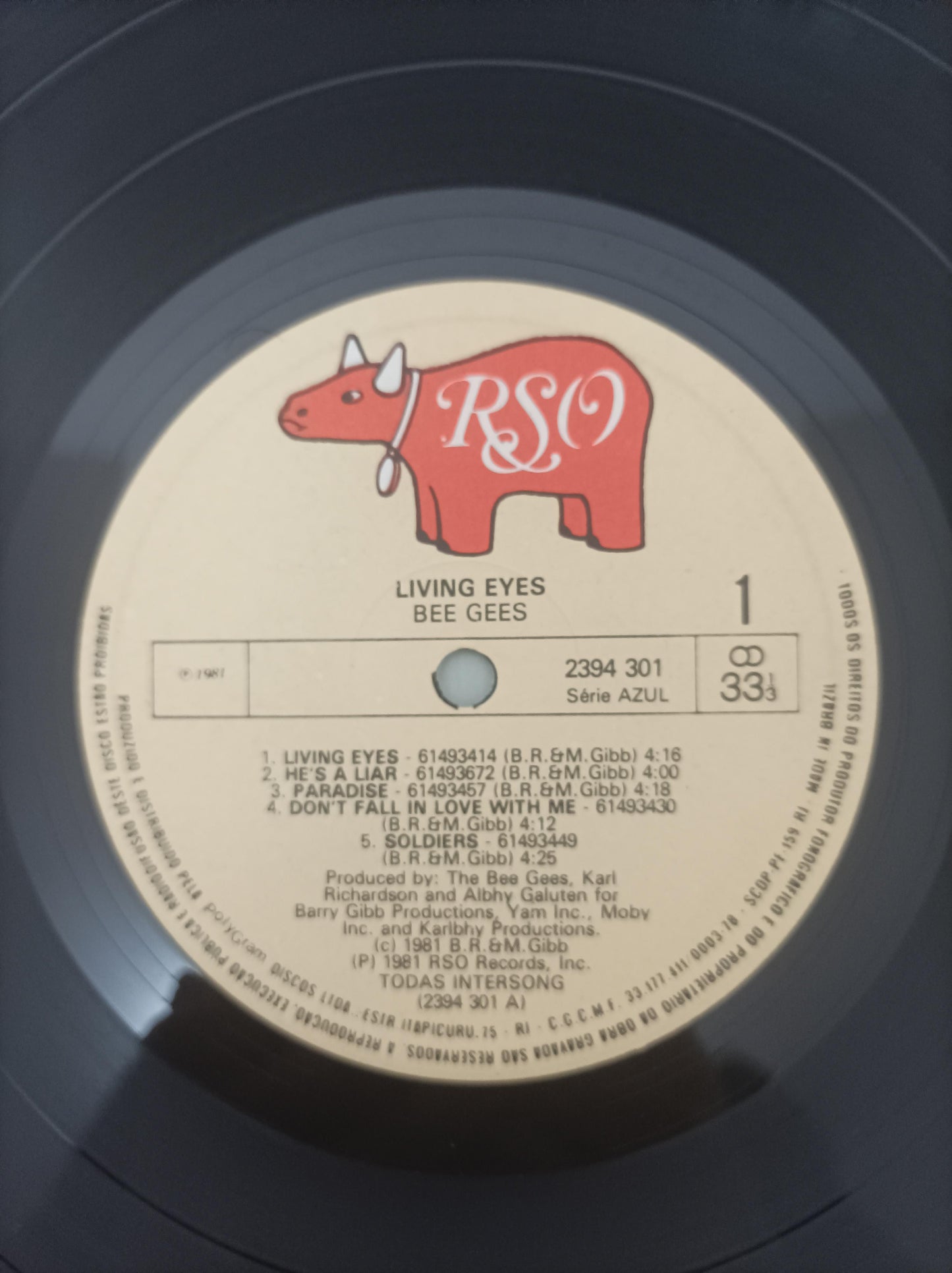 Lp Vinil Bee Gees Living Eyes Capa Dupla Com Encarte
