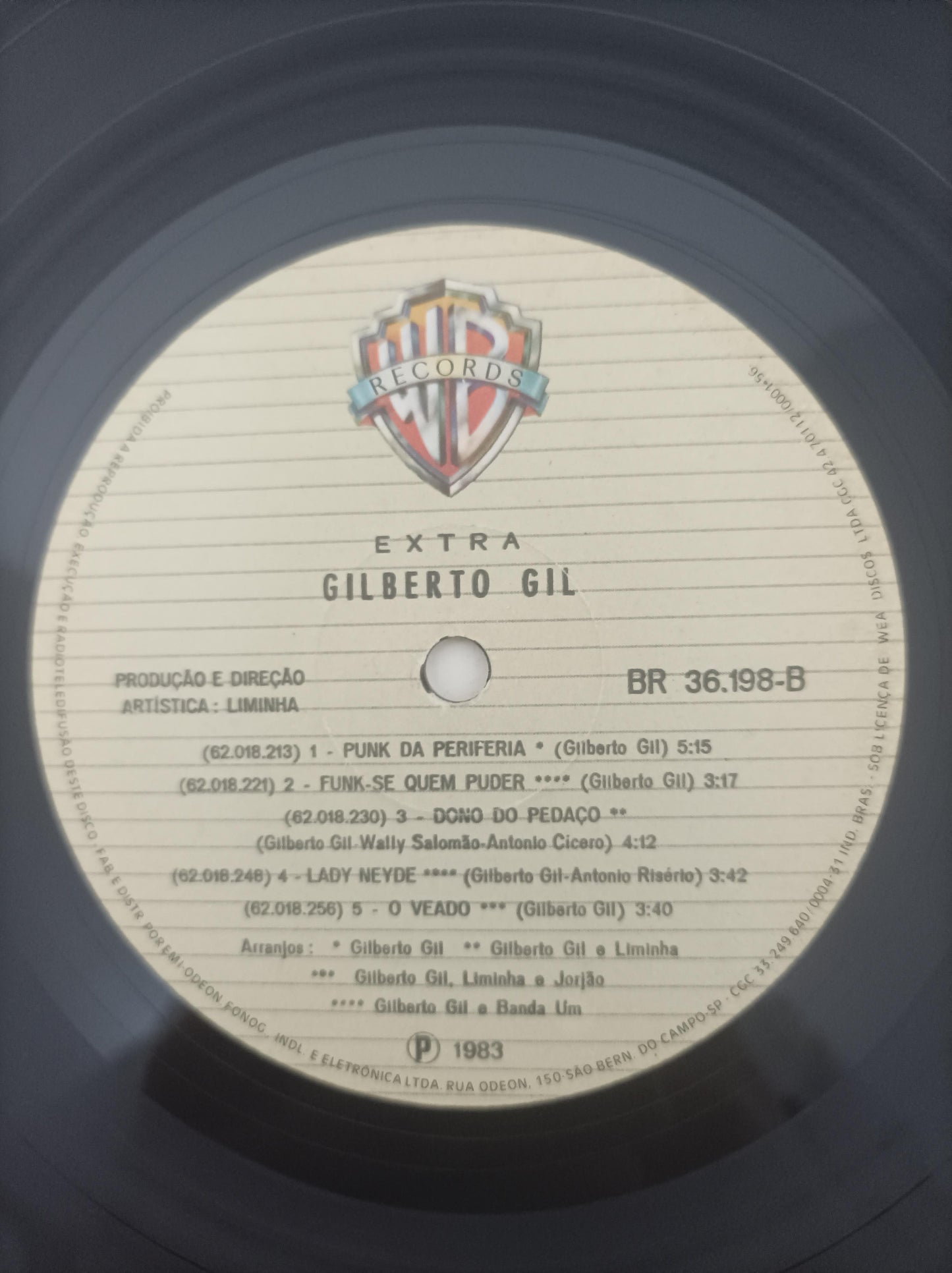 Disco Vinil Extra Gilberto Gil Capa Dupla Com Encarte A