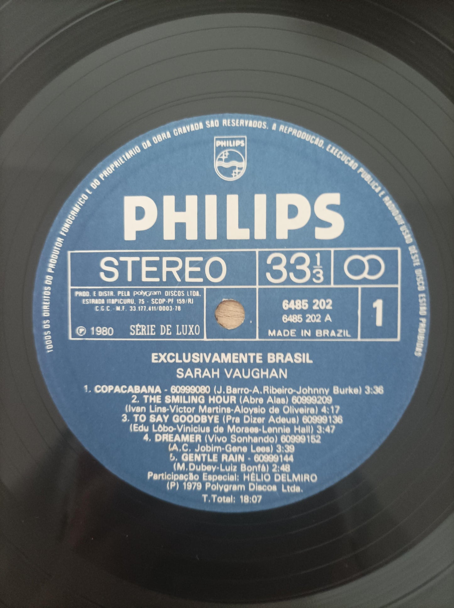 Lp Vinil Sarah Vaughan Exclusivamente Brasil