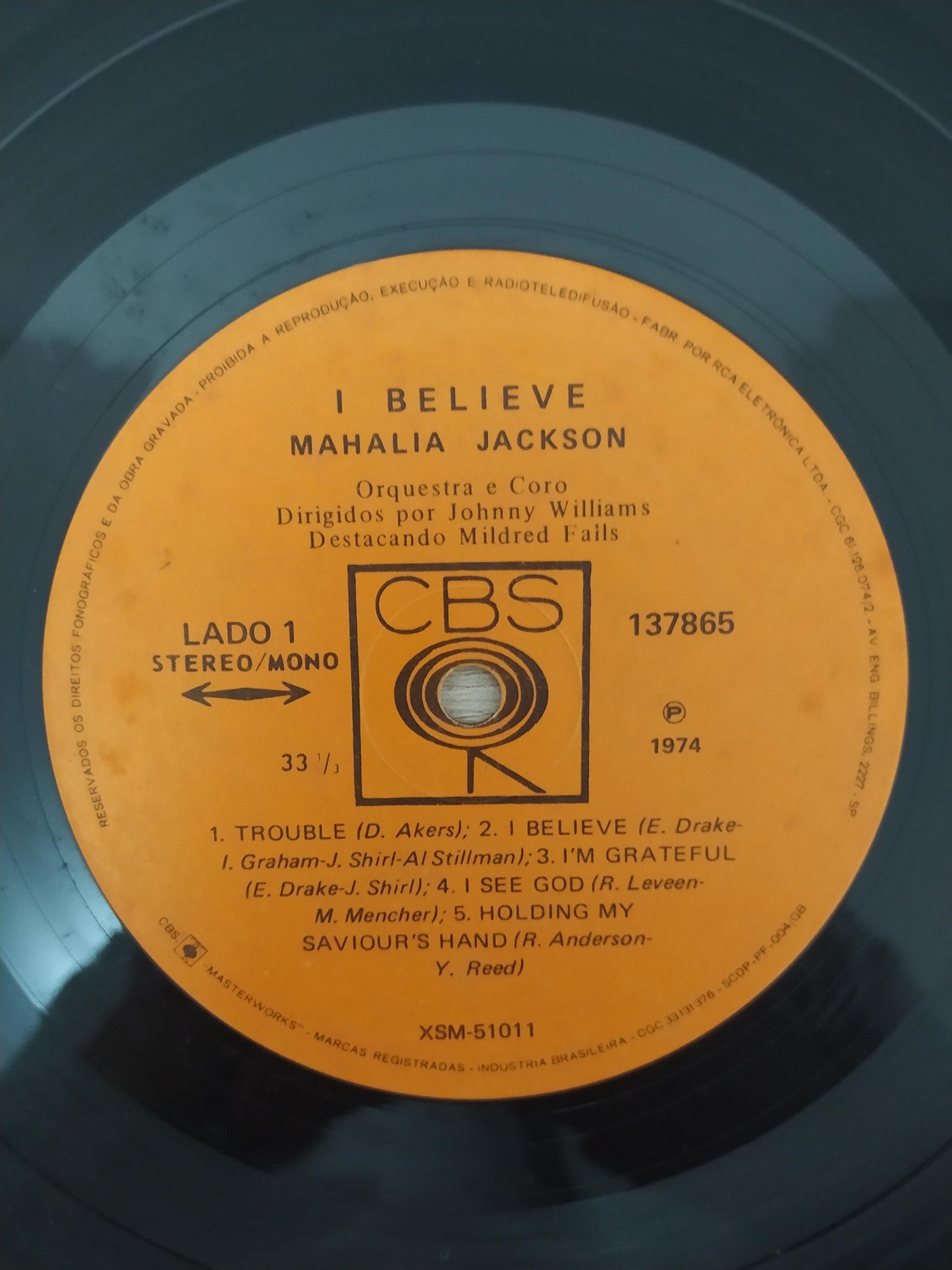Lp Vinil Mahalia Jackson I Believe