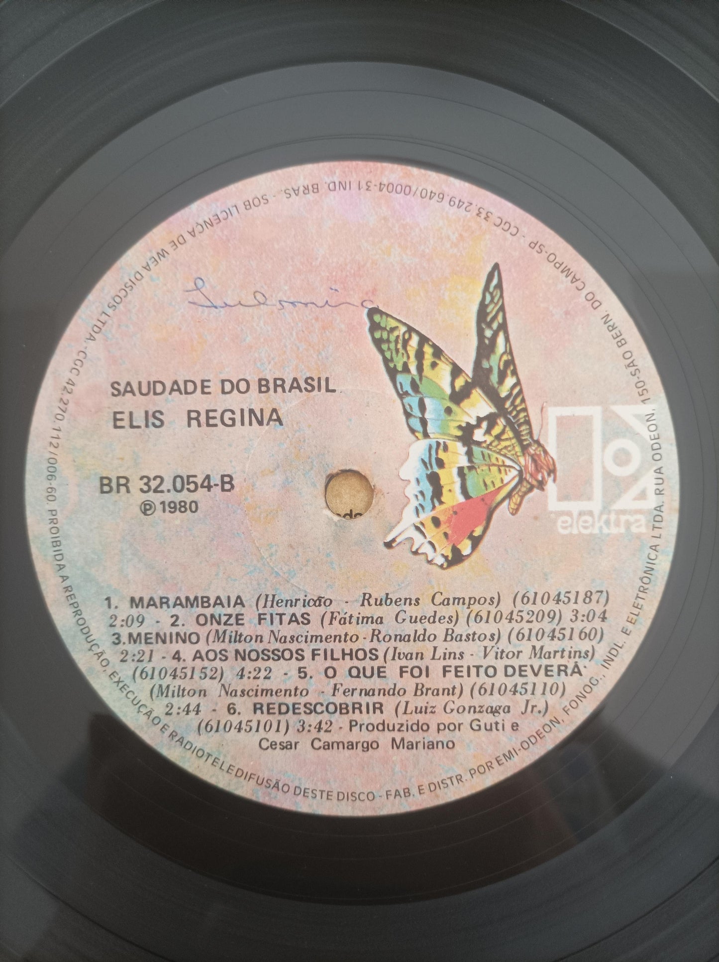 Disco Vinil Saudade Do Brasil Elis Regina Com Encarte A