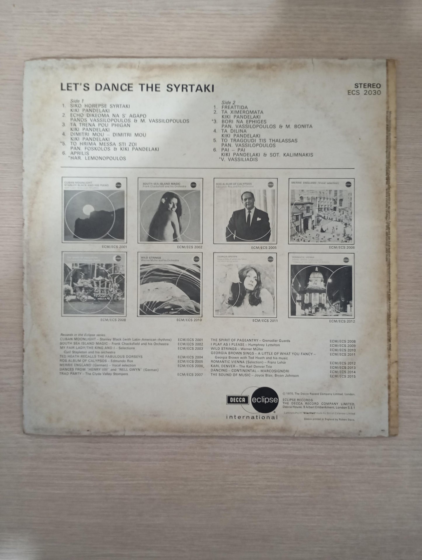Lp Vinil Let's Dance The Syrtaki
