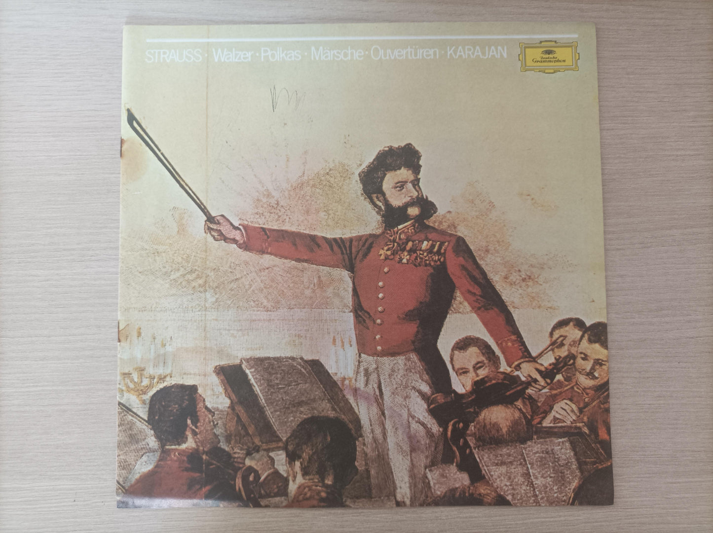 Lp Vinil Berliner Philharmonik Johann & Josef Triplo Encarte