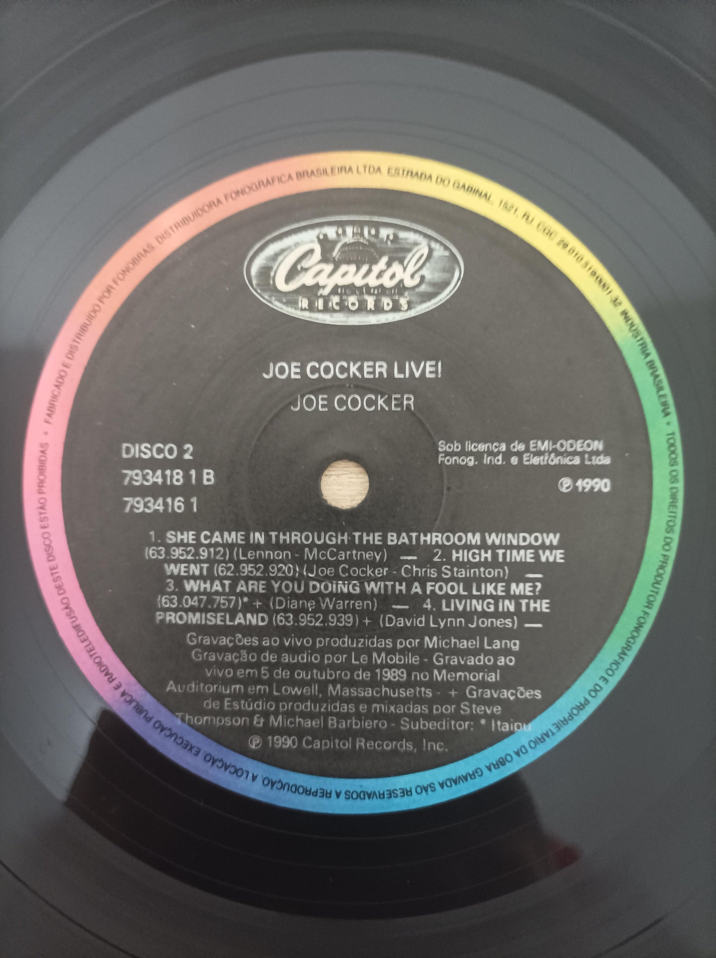 Disco Vinil Live Joe Cocker Duplo A