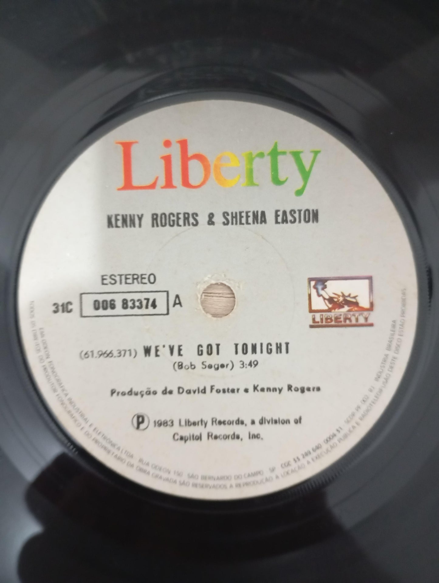 Vinil Compacto Kenny Rogers & Sheena Easton Weve Got Tonight
