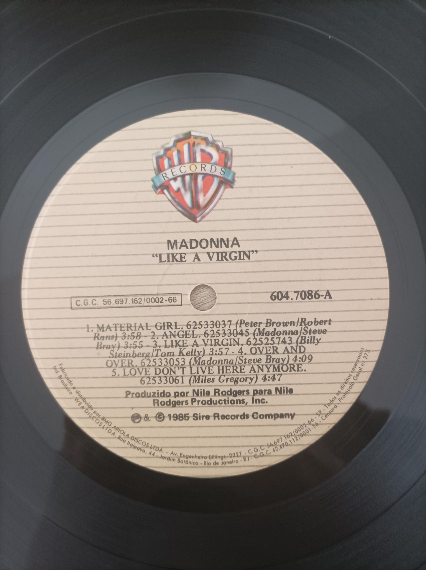 Disco Vinil Like A Virgin Madonna A