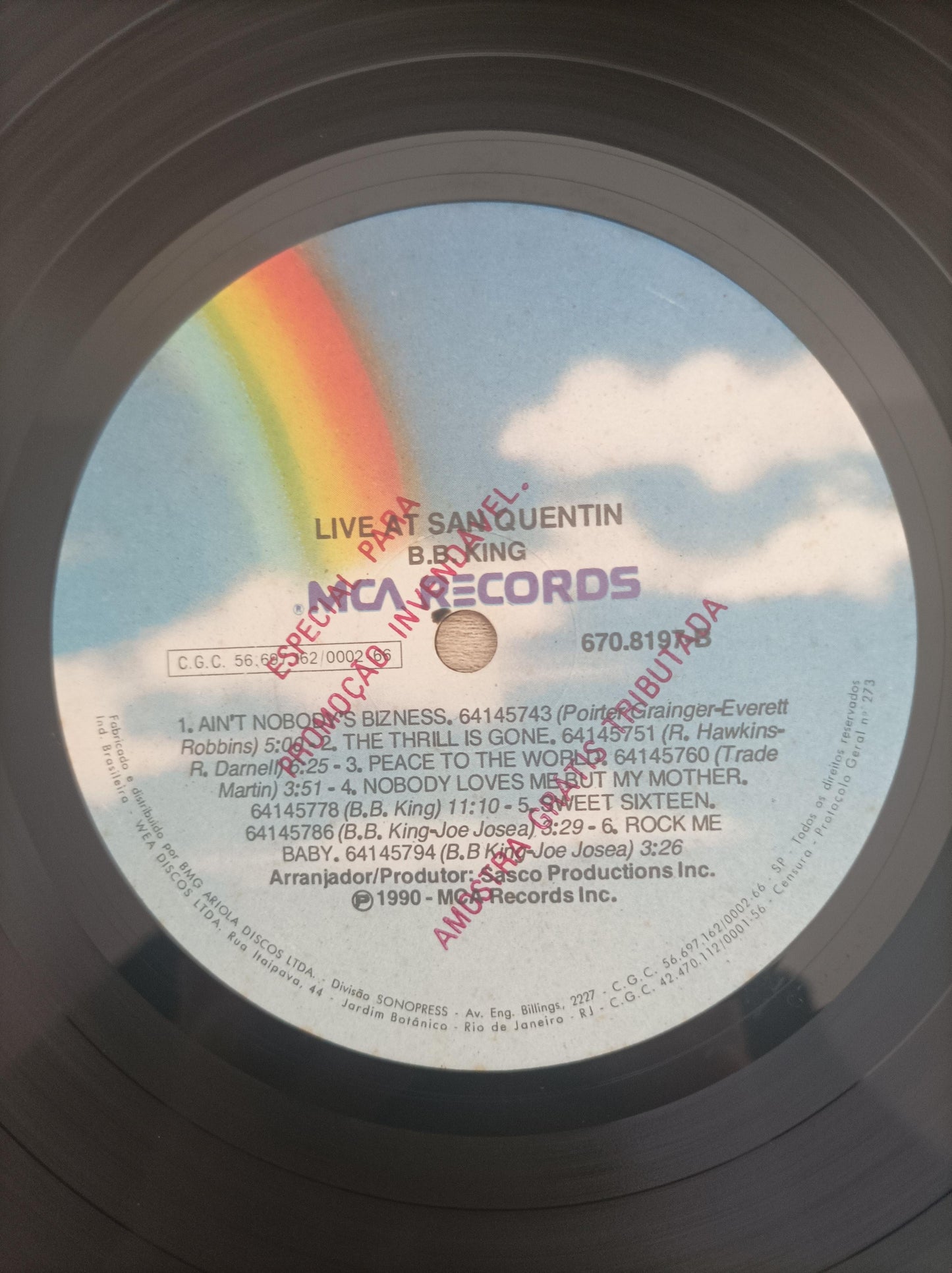Lp Vinil B.B. King Live At San Quentin