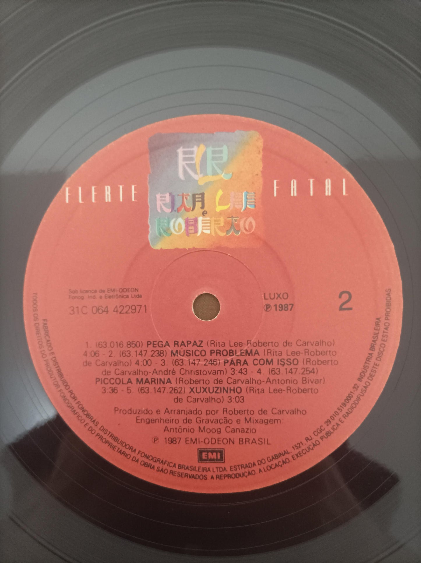Lp Vinil Rita Lee & Roberto Flerte Fatal Com Encarte