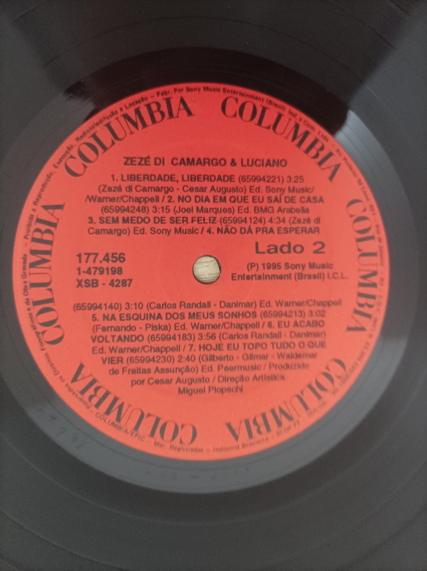 Disco Lp Vinil Luciano & Zezé Di Camargo 1995 A