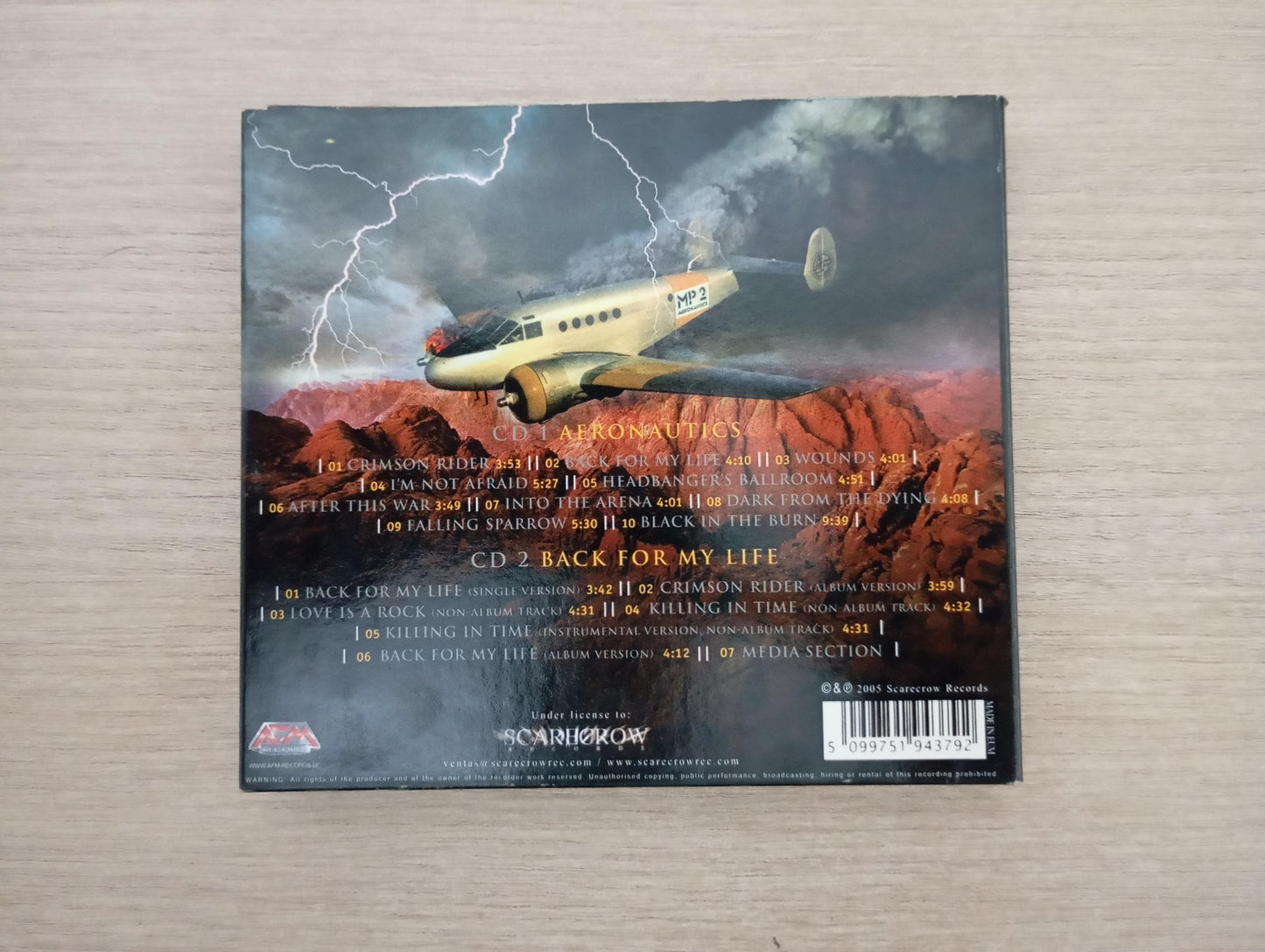 CD Masterplan Aeronautics / Back For My Life Duplo Importado