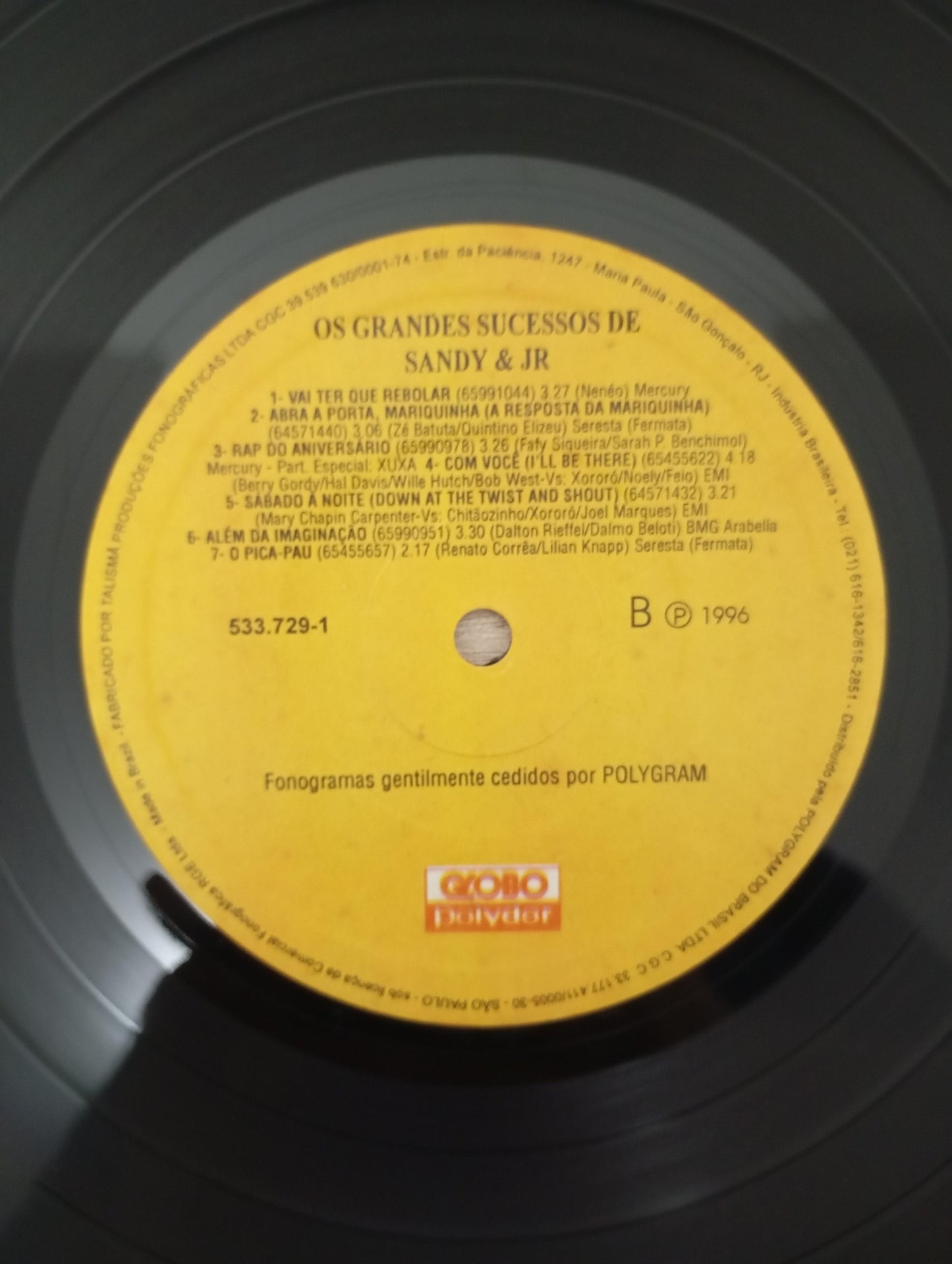 Lp Vinil Sandy & Junior Os Grandes Sucessos De Sandy & JR