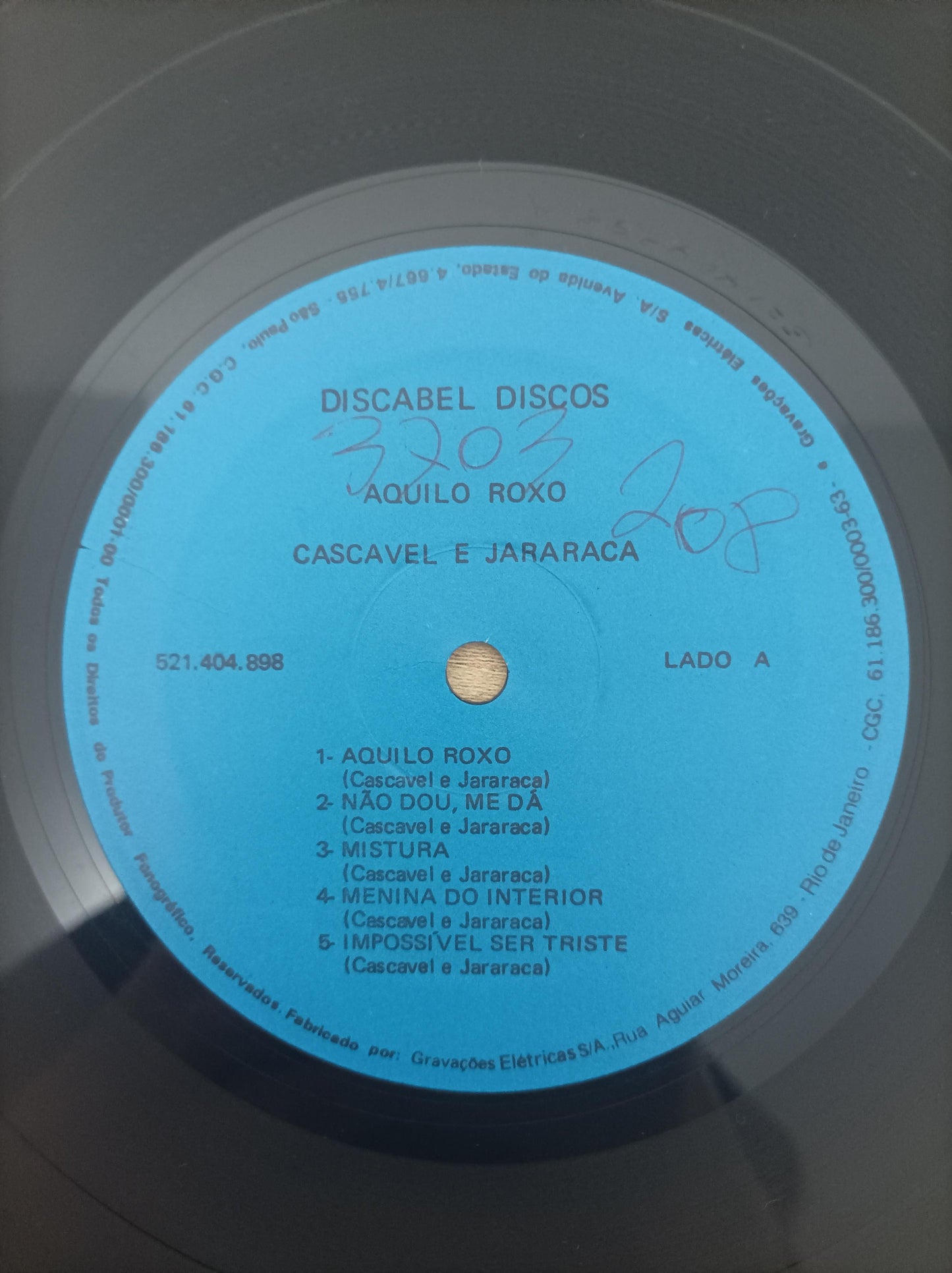 Lp Vinil Cascavel & Jararaca Aquilo Roxo