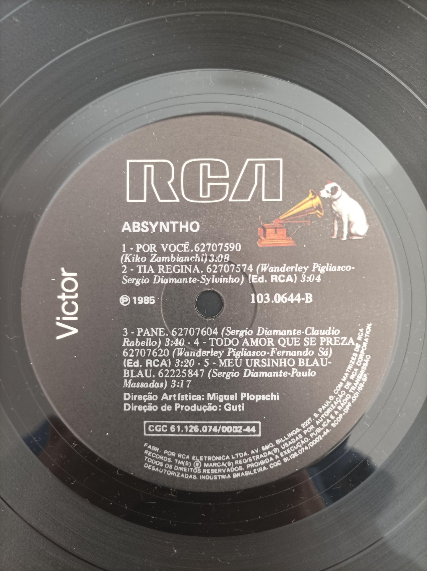 Lp Vinil Absyntho 1985 Com Encarte