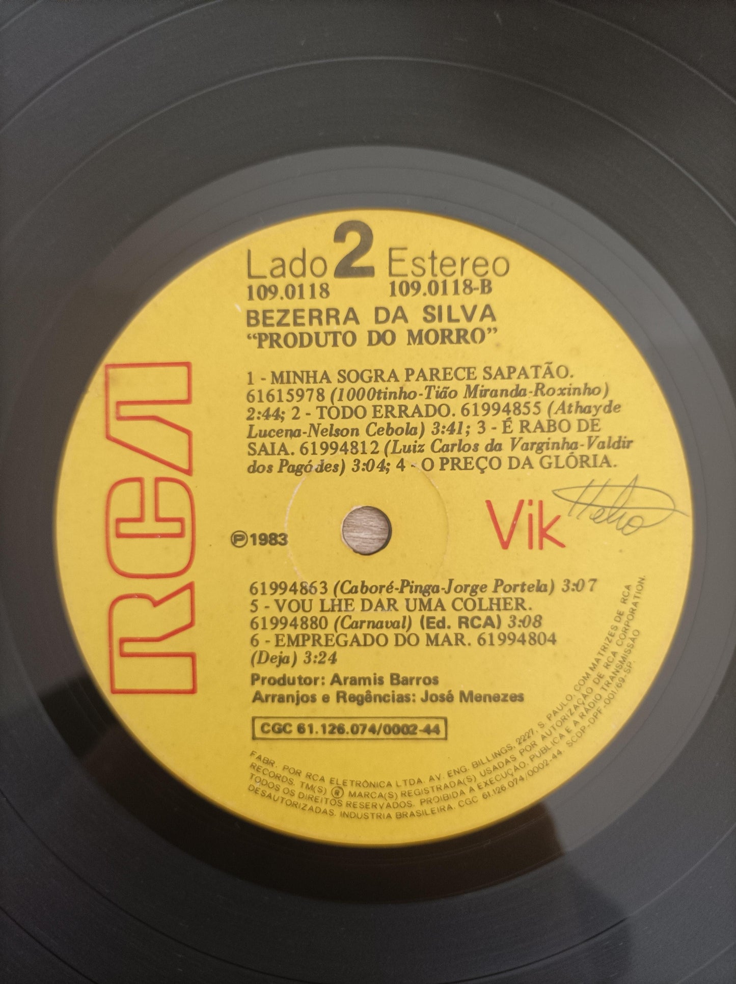Lp Vinil Bezerra Da Silva Produto Do Morro