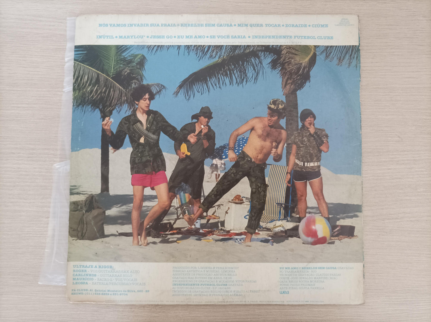 Lp Vinil Ultraje A Rigor Nós Vamos Invadir Sua Praia