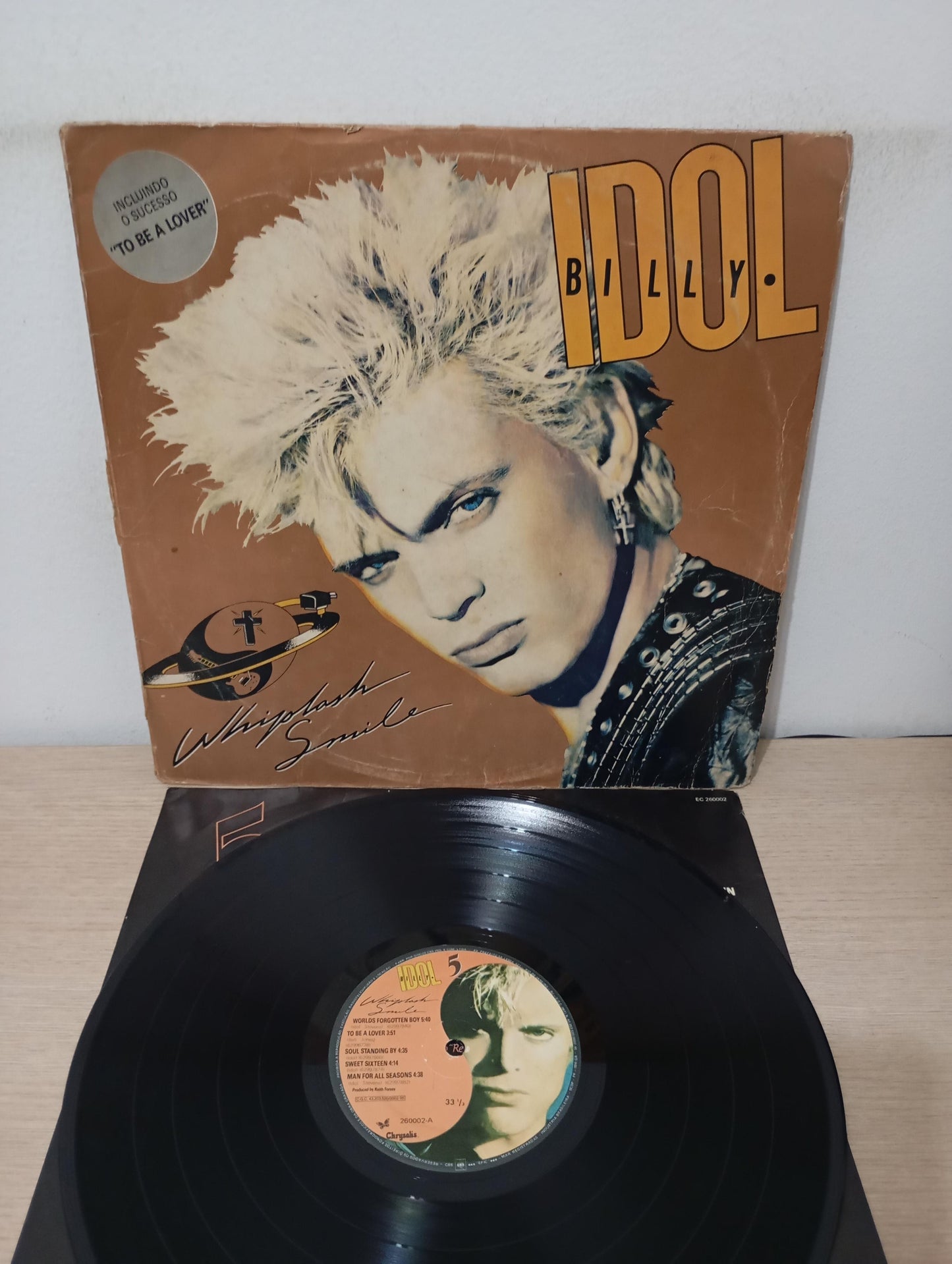 Lp Vinil Billy Idol Whiplash Smile Com Encarte