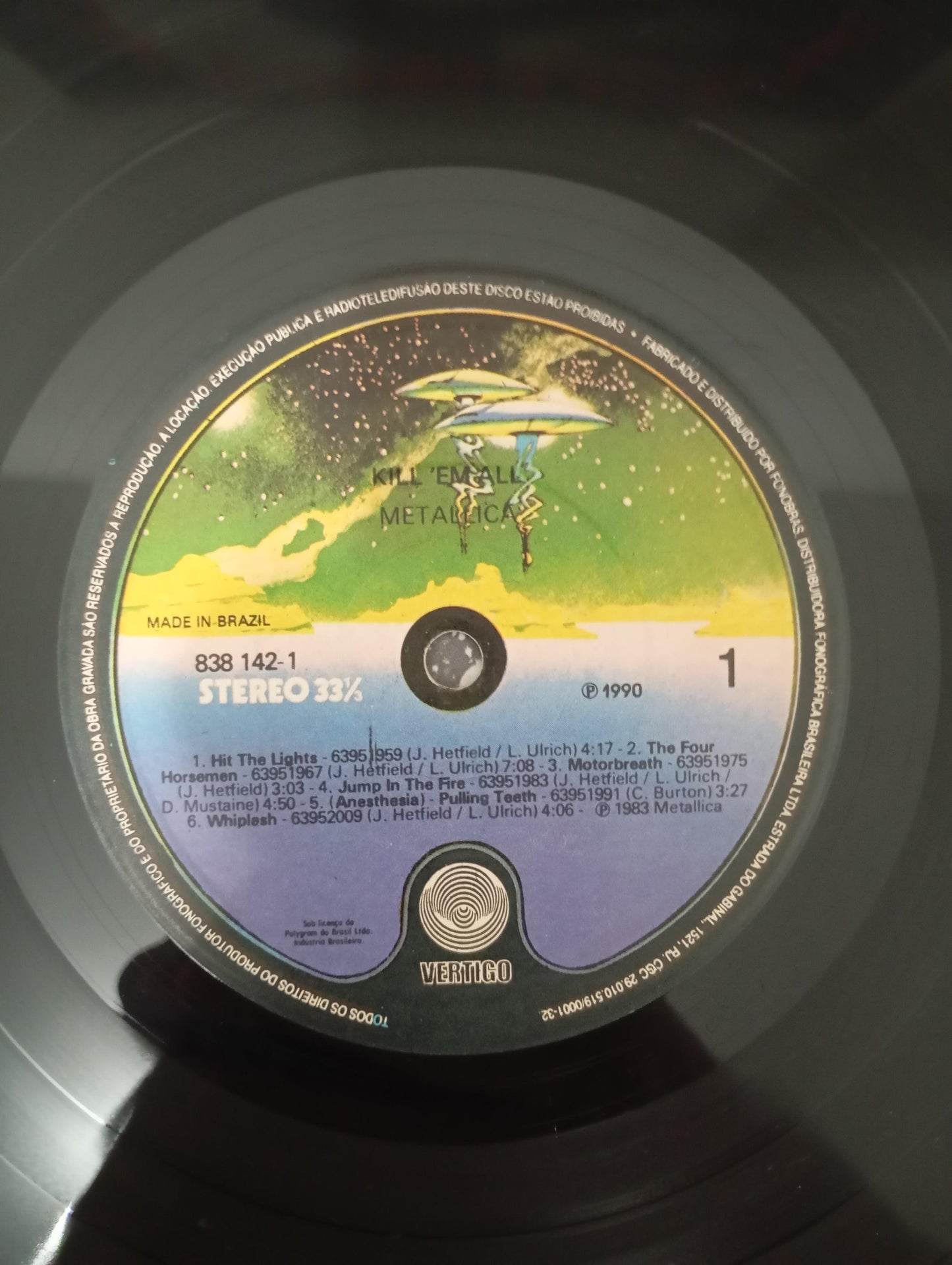 Lp Vinil Metallica Kill 'Em All Com Encarte