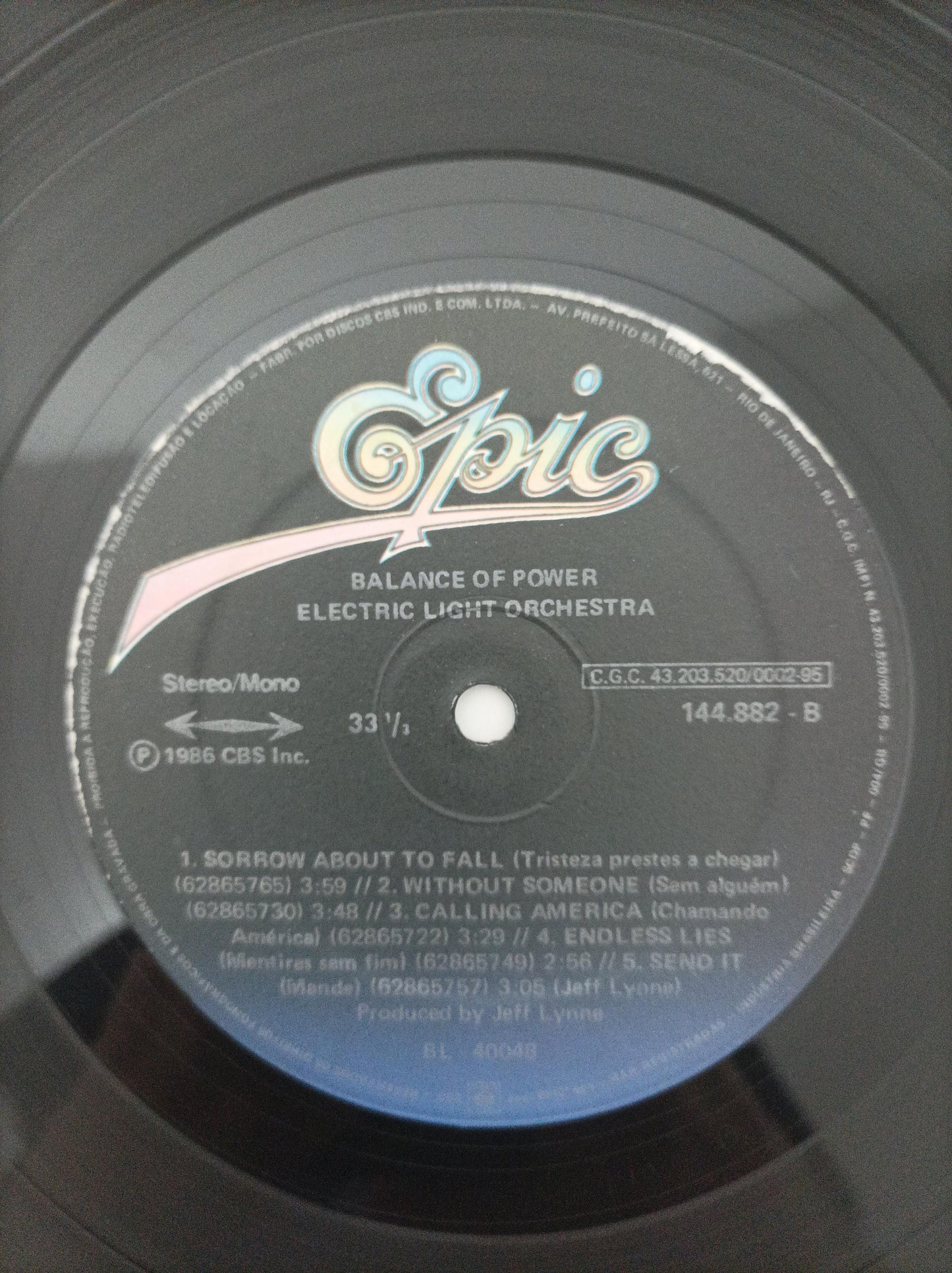 Lp Vinil Electric Light Orchestra Balance Of Power C Encarte