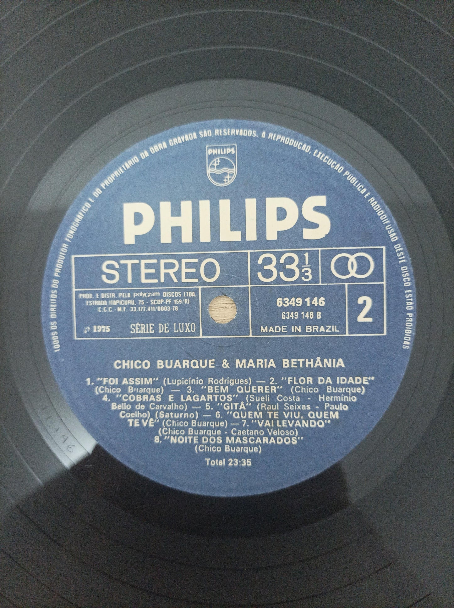 Lp Vinil Chico Buarque & Maria Bethânia Ao Vivo