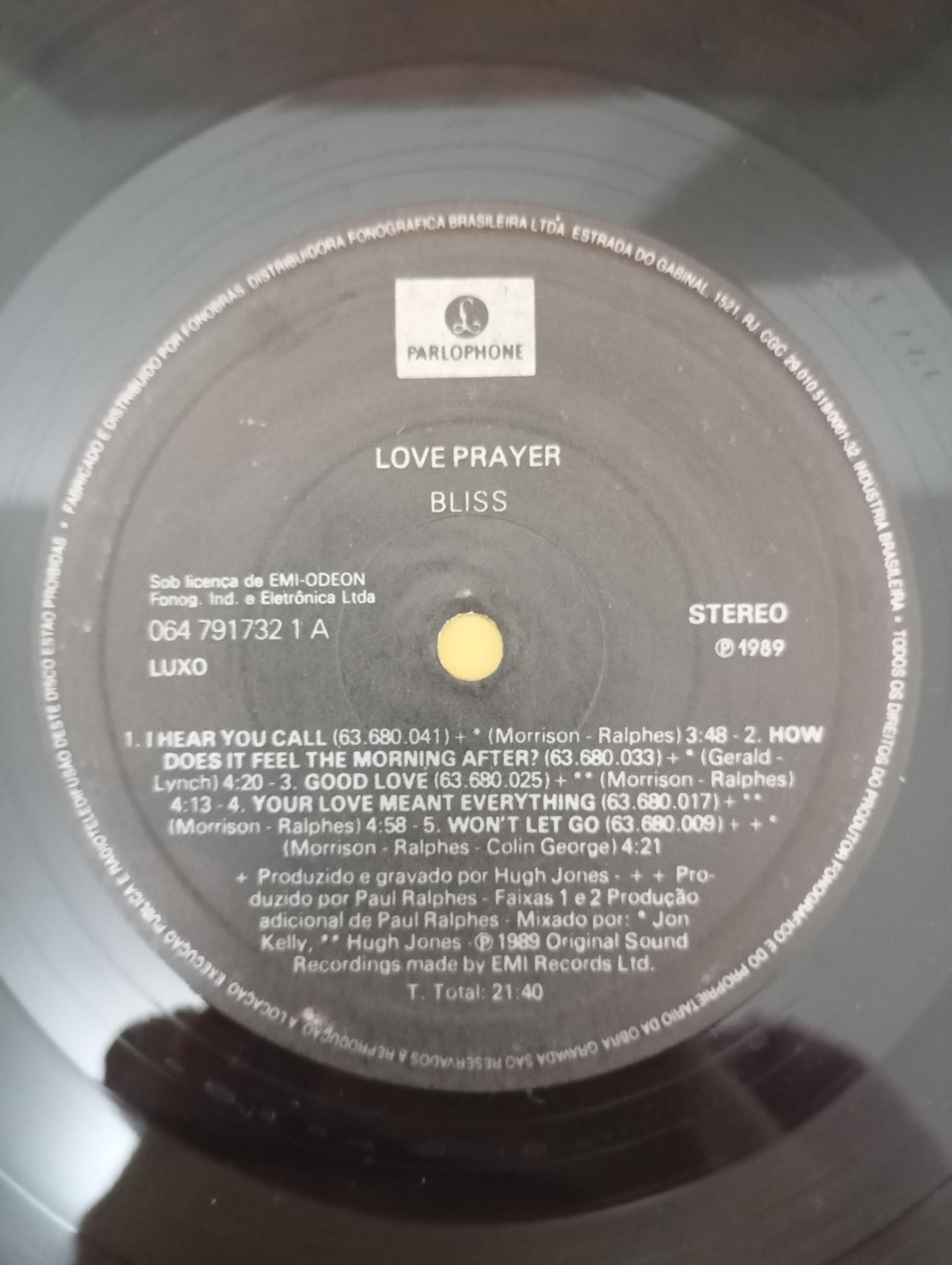 Lp Vinil Bliss Loveprayer Com Encarte