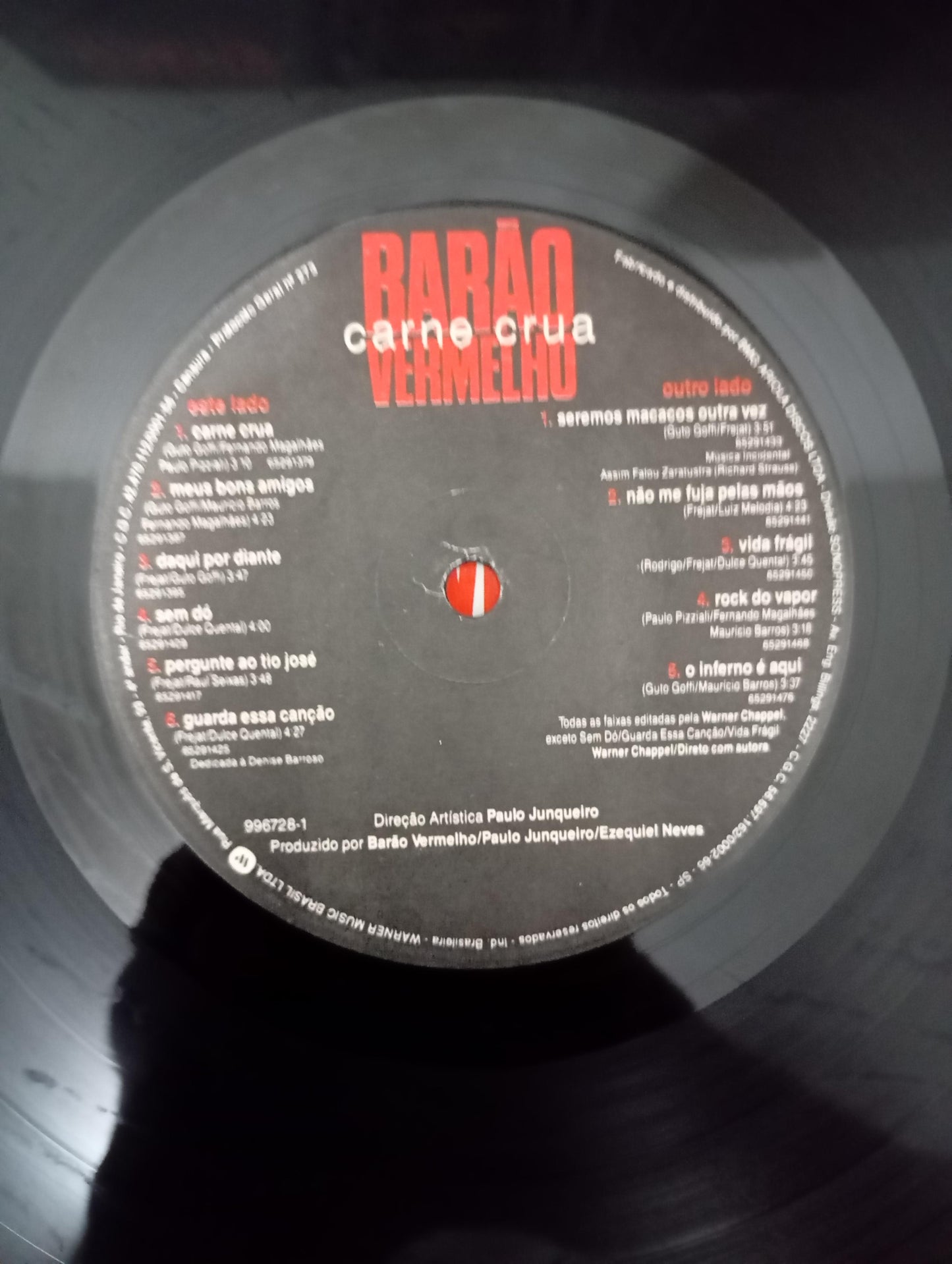 Lp Vinil Barão Vermelho Carne Crua Com Encarte