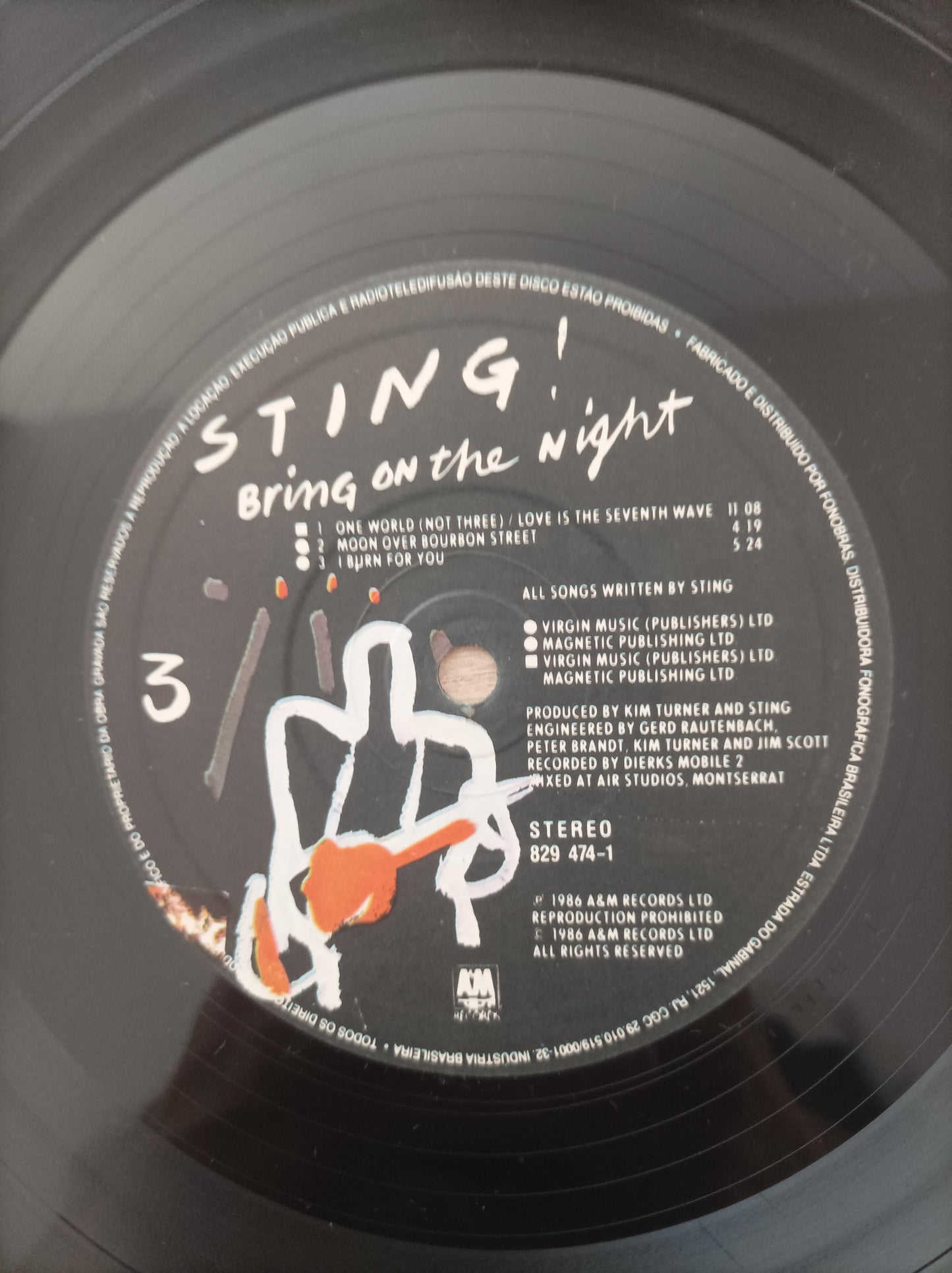 Lp Vinil Sting Bring On The Night Duplo Com Encartes