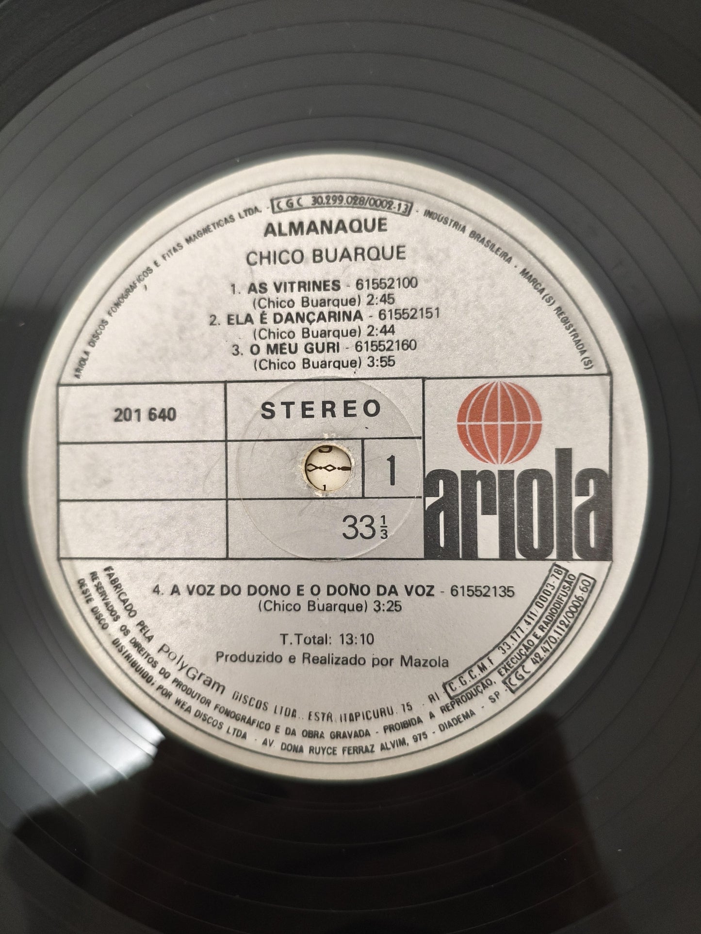 Lp Vinil Chico Buarque Almanaque Com Encarte