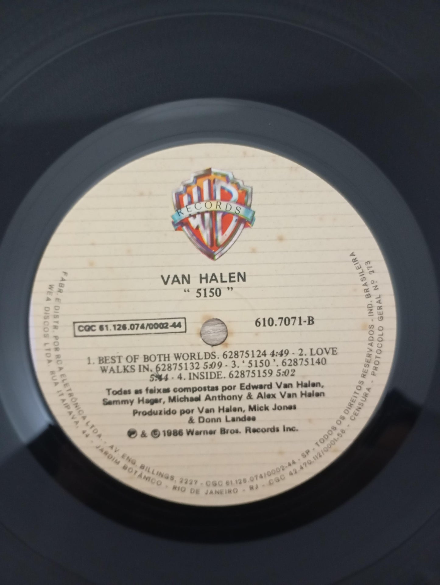 Lp Vinil Van Halen 5150 Com Encarte