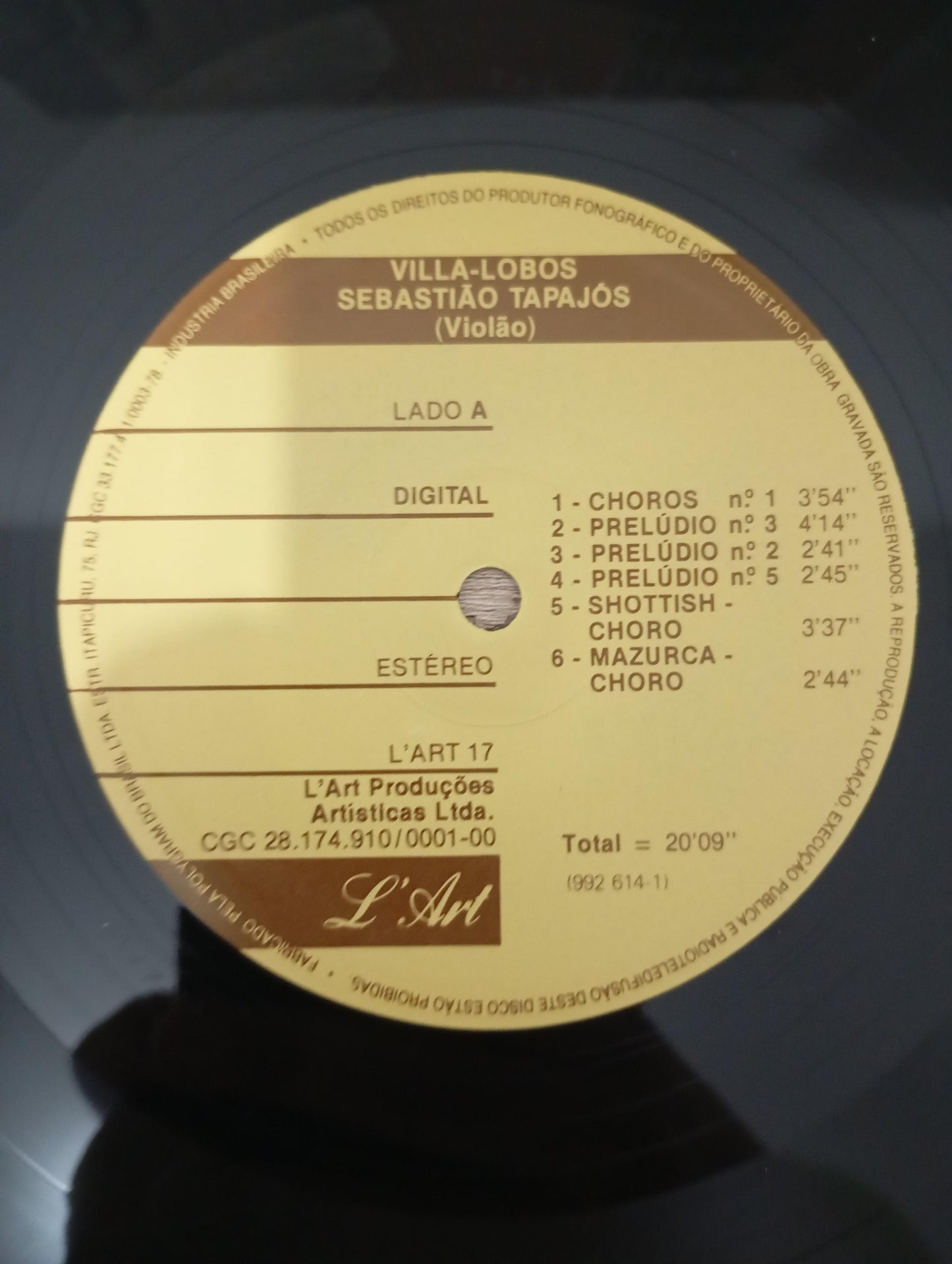 Lp Vinil Heitor Villa-Lobos Villa-Lobos, Sebastião Tapajós