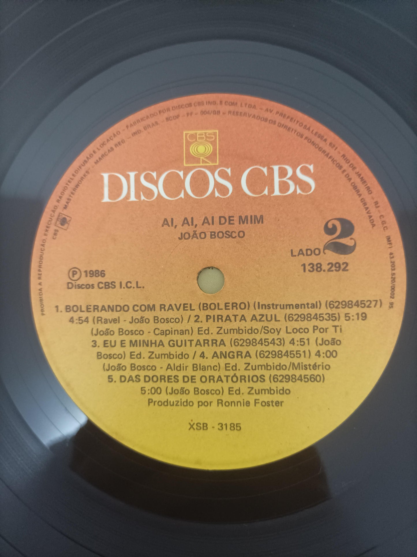 Lp Vinil João Bosco Ai, Ai, Ai De Mim Com Encarte