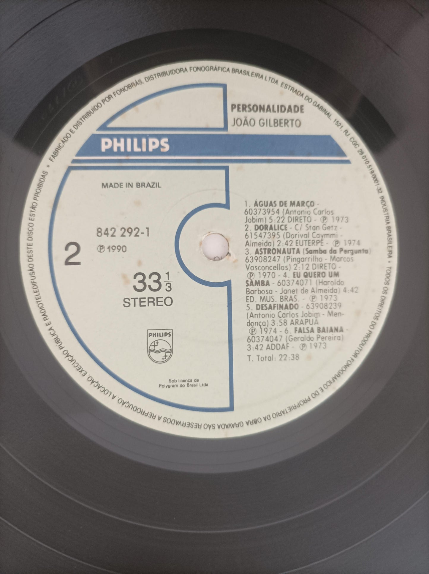 Lp Vinil João Gilberto Personalidade Best Of Brazil Encarte